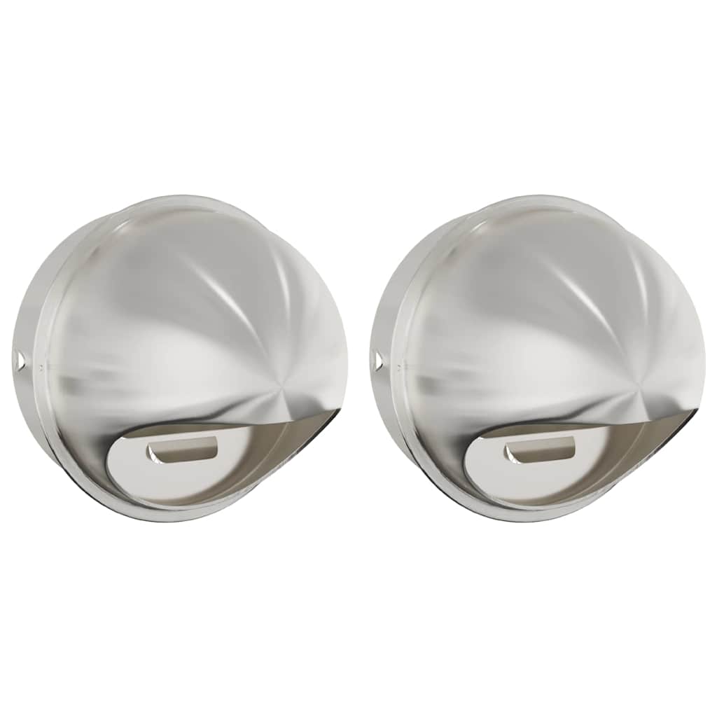 Luchtventilatie roosters 2 pcs Zilver 200 mm Roestvrij staal is nu te koop bij PeponiXL, paradijselijk wonen!