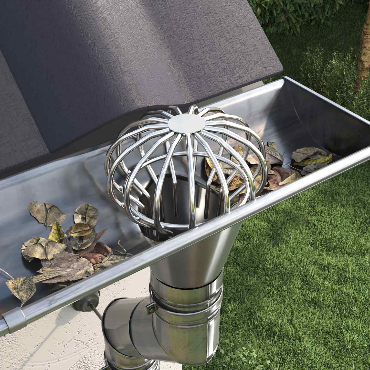 Bladvanger voor goot 8 pcs Zilver 110 mm Roestvrij staal is nu te koop bij PeponiXL, paradijselijk wonen!