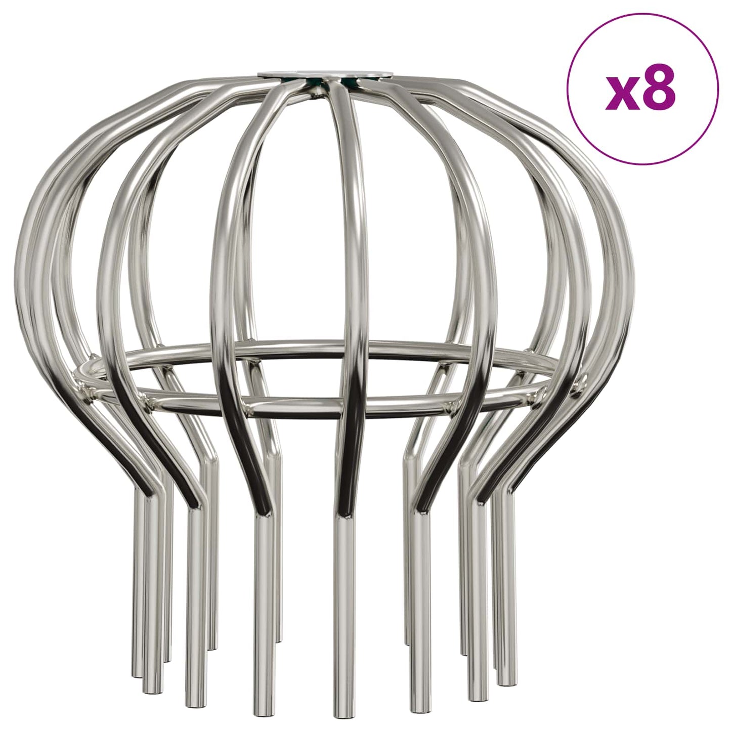 Bladvanger voor goot 8 pcs Zilver 110 mm Roestvrij staal is nu te koop bij PeponiXL, paradijselijk wonen!