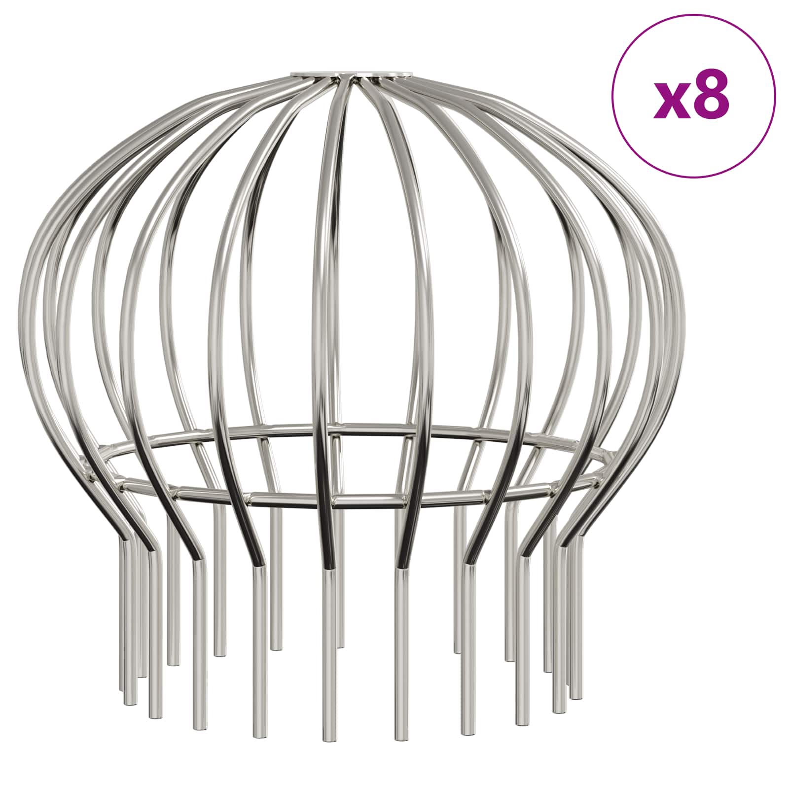 Bladvanger voor goot 8 pcs Zilver 200 mm Roestvrij staal is nu te koop bij PeponiXL, paradijselijk wonen!