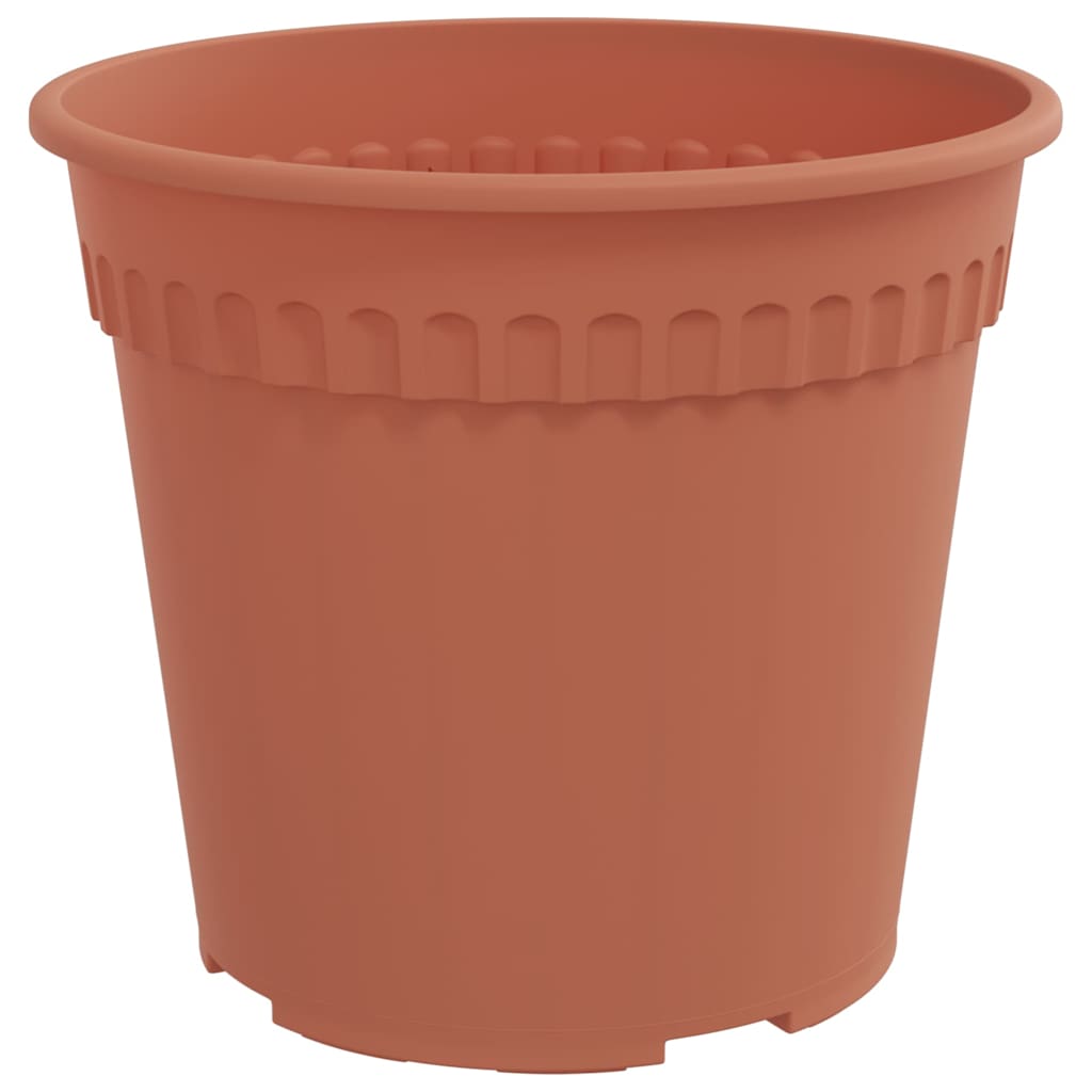 Ronde Bloempot 6 pcs Baksteenrood Ø 19 x 16 cm Kunststof is nu te koop bij PeponiXL, paradijselijk wonen!