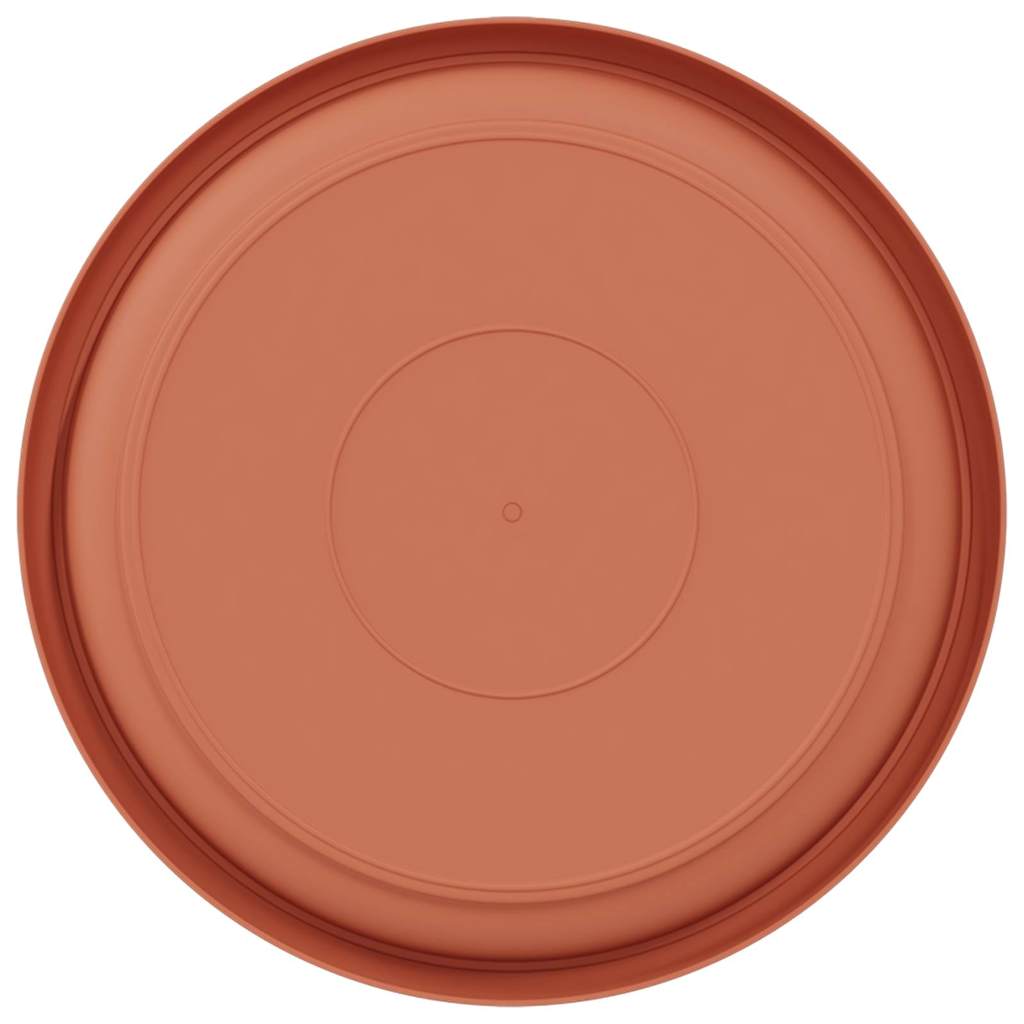 Ronde Bloemenschalen 6 pcs Baksteenrood Ø 21,5 x 2,5 cm is nu te koop bij PeponiXL, paradijselijk wonen!