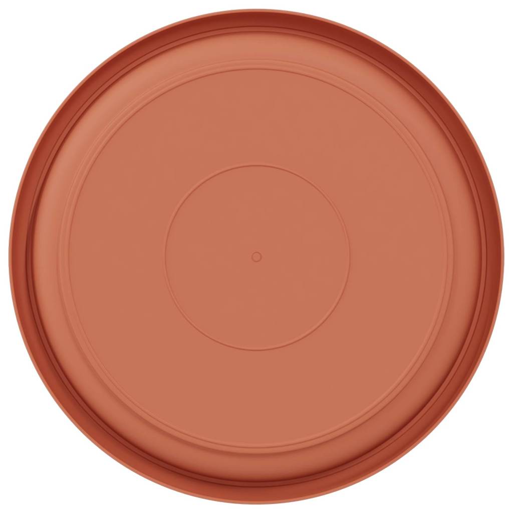 Ronde Bloemenschalen 24 pcs Baksteenrood Ø 23,5 x 2,5 cm is nu te koop bij PeponiXL, paradijselijk wonen!