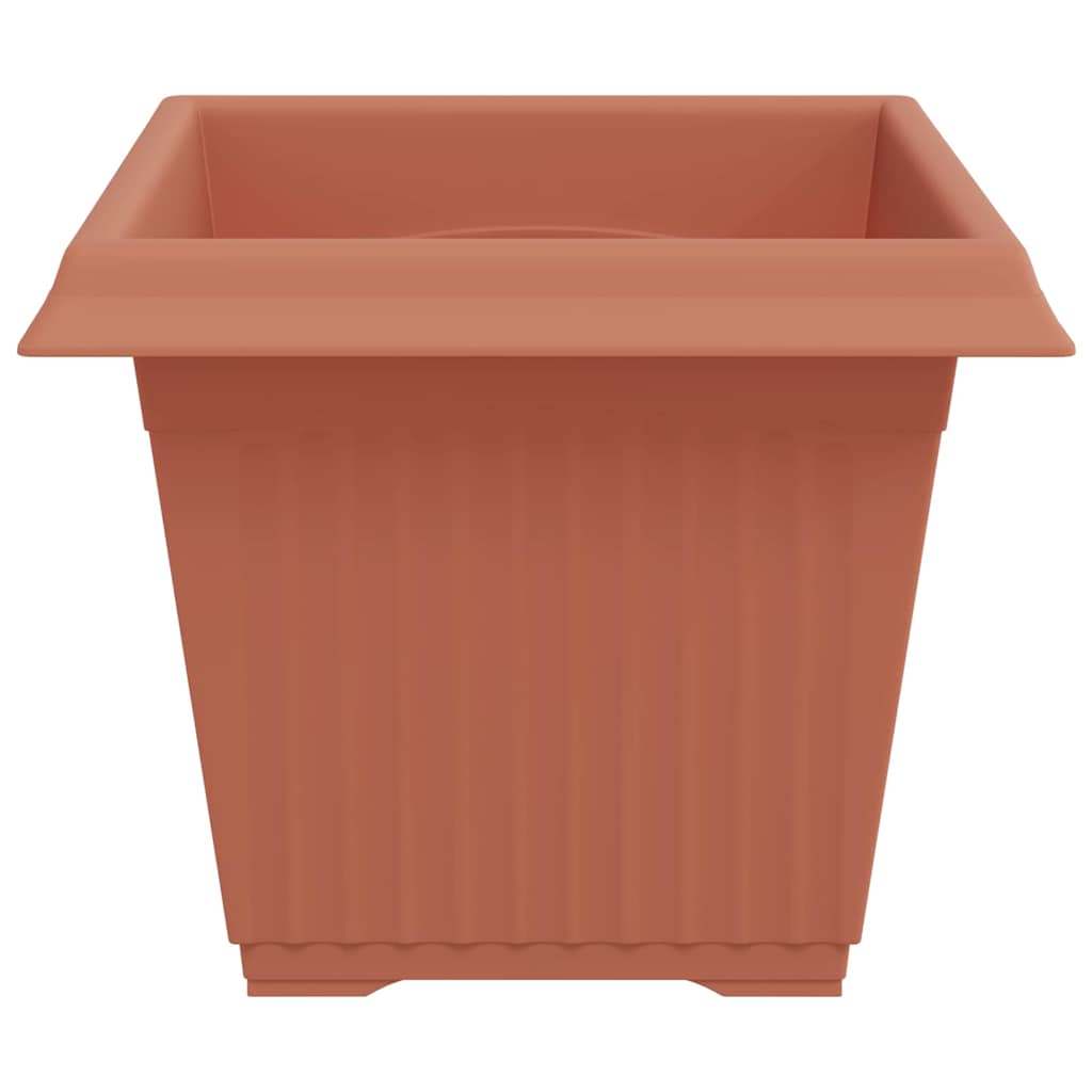 Vierkante Bloempot 6 pcs Baksteenrood 28,5 x 28,5 x 22 cm is nu te koop bij PeponiXL, paradijselijk wonen!