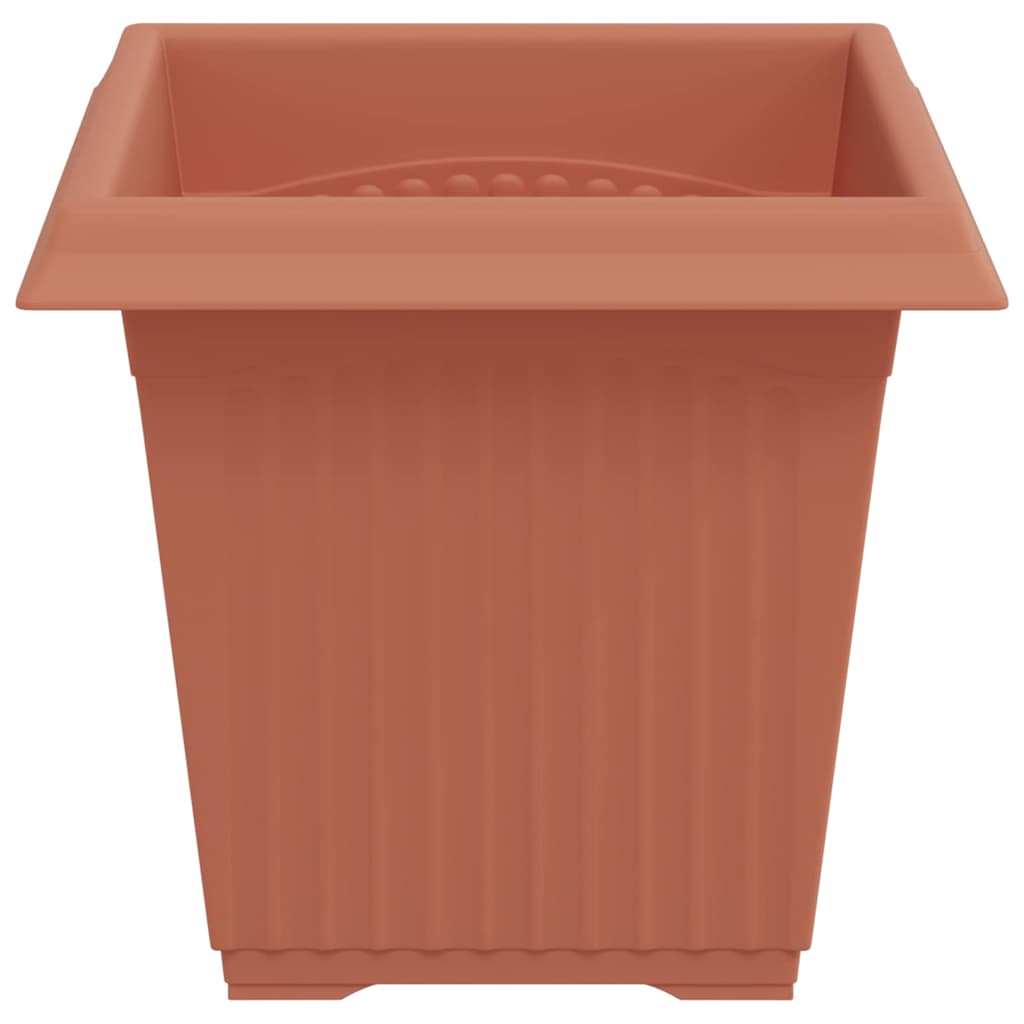 Vierkante Bloempot 24 pcs Baksteenrood 16 x 16 x 14 cm is nu te koop bij PeponiXL, paradijselijk wonen!