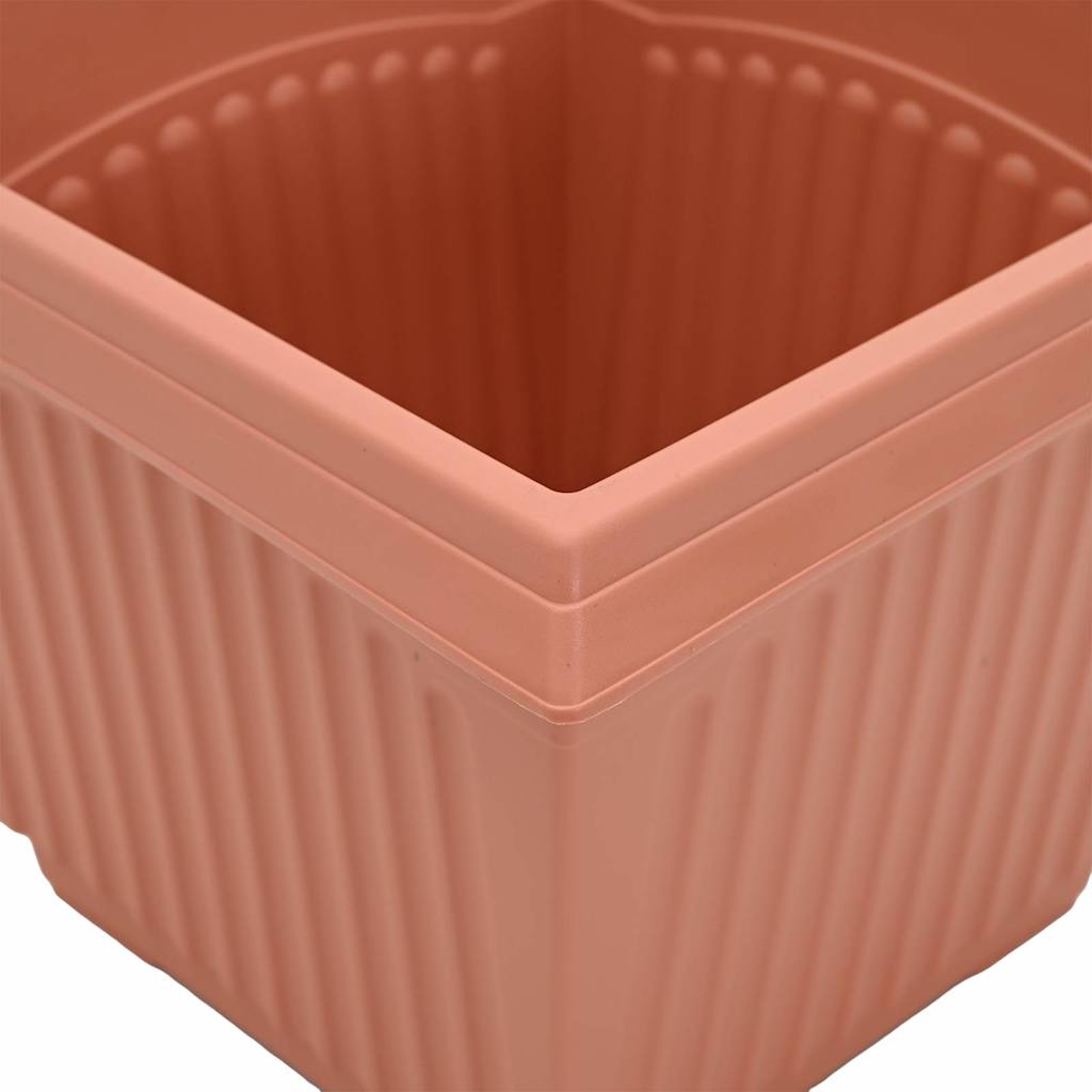 Vierkante Bloempot 24 pcs Baksteenrood 20 x 20 x 16 cm is nu te koop bij PeponiXL, paradijselijk wonen!