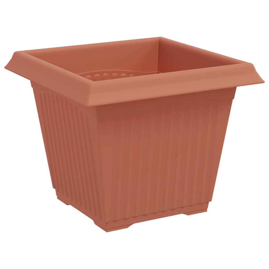 Vierkante Bloempot 24 pcs Baksteenrood 20 x 20 x 16 cm is nu te koop bij PeponiXL, paradijselijk wonen!