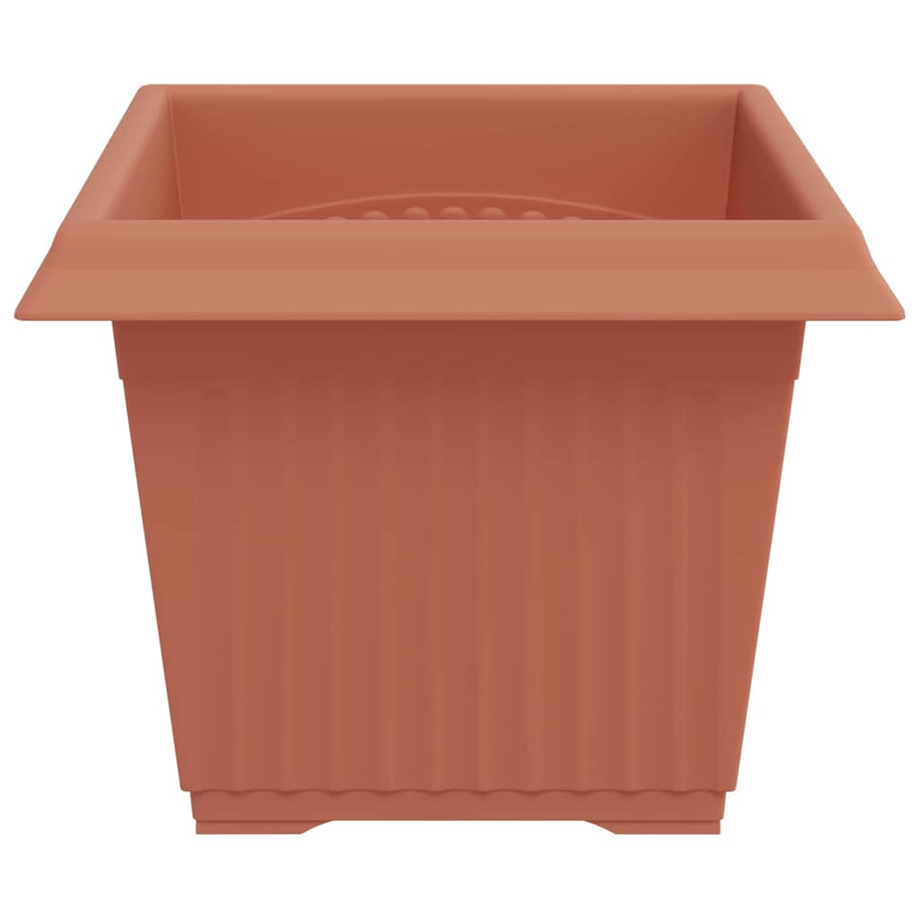 Vierkante Bloempot 24 pcs Baksteenrood 23 x 23 x 17,5 cm is nu te koop bij PeponiXL, paradijselijk wonen!