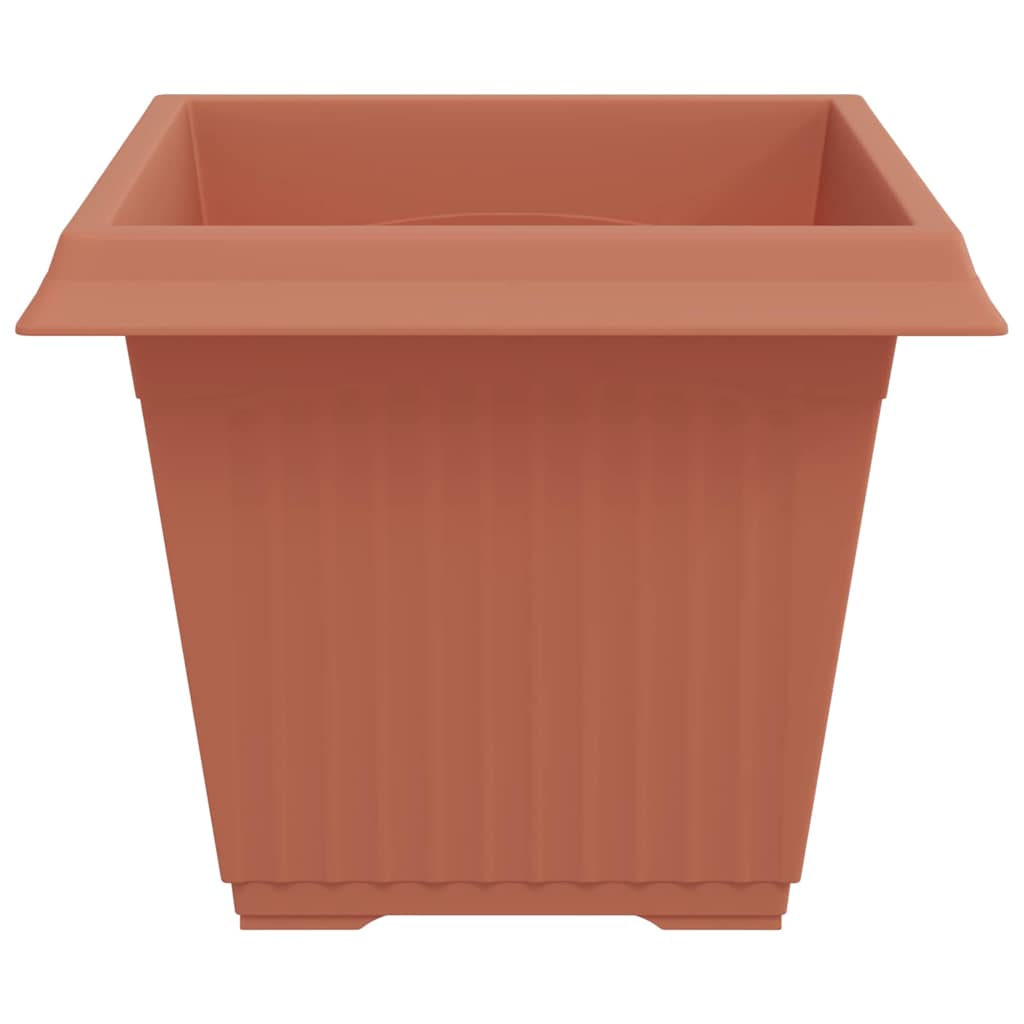 Vierkante Bloempot 24 pcs Baksteenrood 43 x 43 x 33,5 cm is nu te koop bij PeponiXL, paradijselijk wonen!