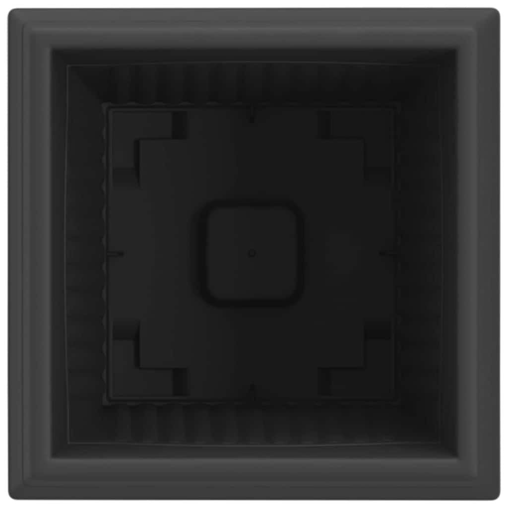 Vierkante Bloempot 24 pcs Zwart 20 x 20 x 16 cm Kunststof is nu te koop bij PeponiXL, paradijselijk wonen!