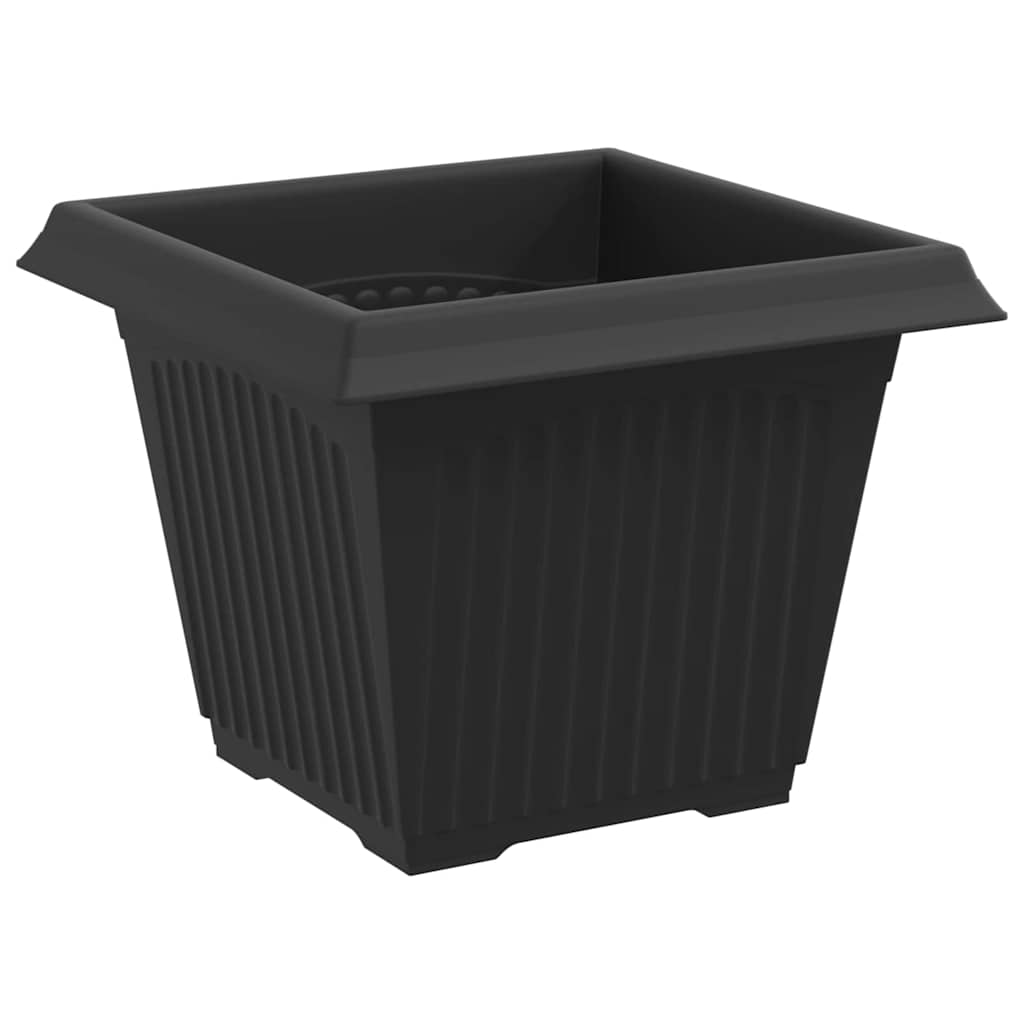 Vierkante Bloempot 24 pcs Zwart 33 x 33 x 26 cm Kunststof is nu te koop bij PeponiXL, paradijselijk wonen!