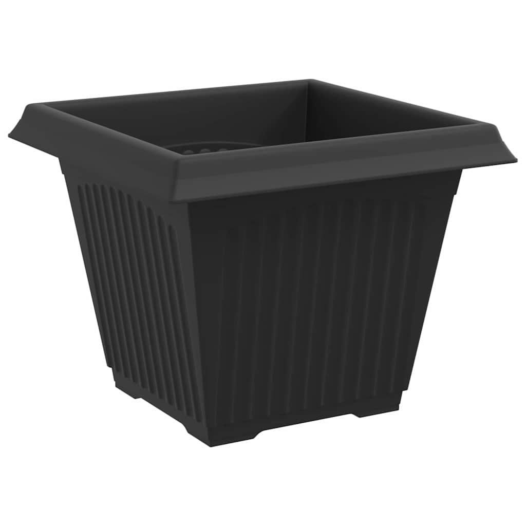 Vierkante Bloempot 24 pcs Zwart 38 x 38 x 30 cm Kunststof is nu te koop bij PeponiXL, paradijselijk wonen!