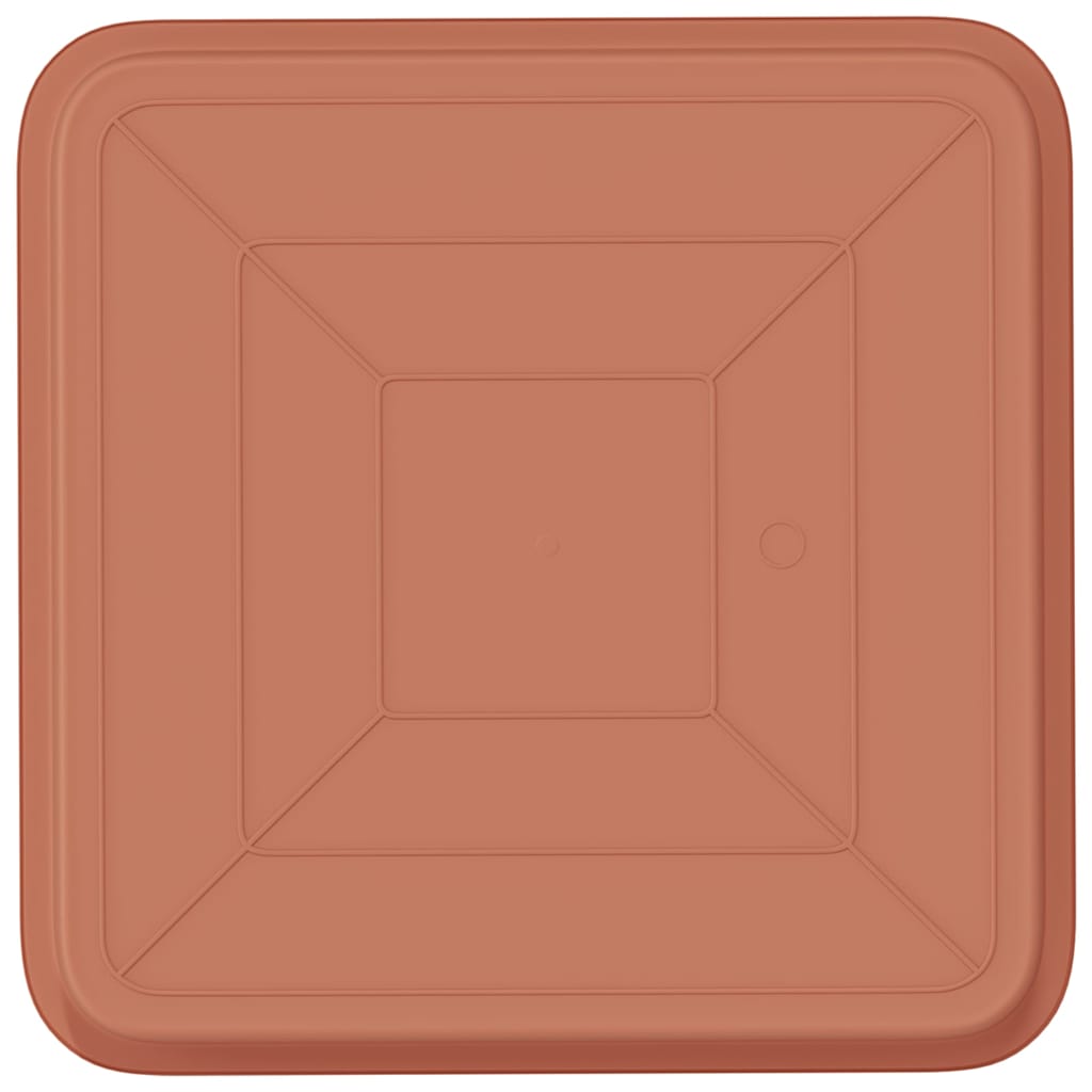 Vierkante Bloemenschotel 6 pcs Baksteenrood 36 x 36 x 2.5 cm is nu te koop bij PeponiXL, paradijselijk wonen!