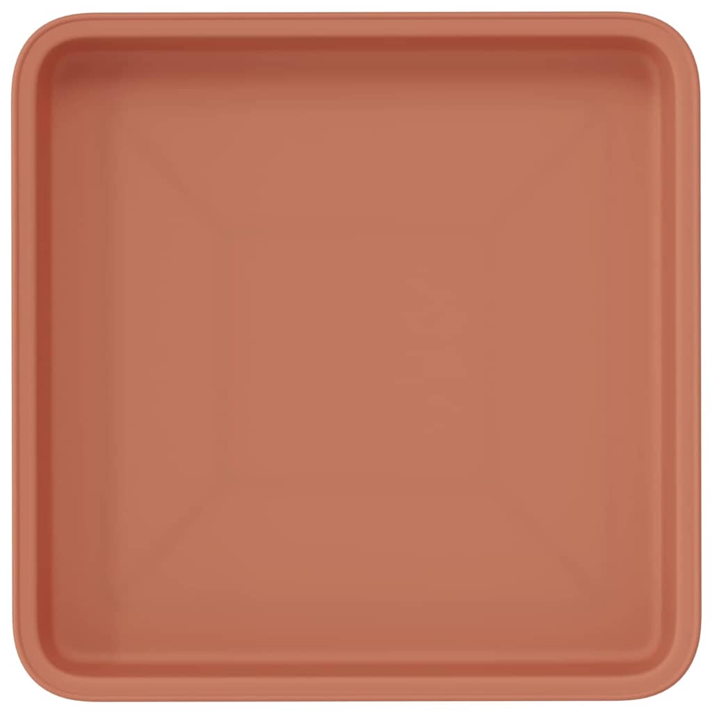 Vierkante Bloemenschotel 24 pcs Baksteenrood 18 x 18 x 2 cm is nu te koop bij PeponiXL, paradijselijk wonen!