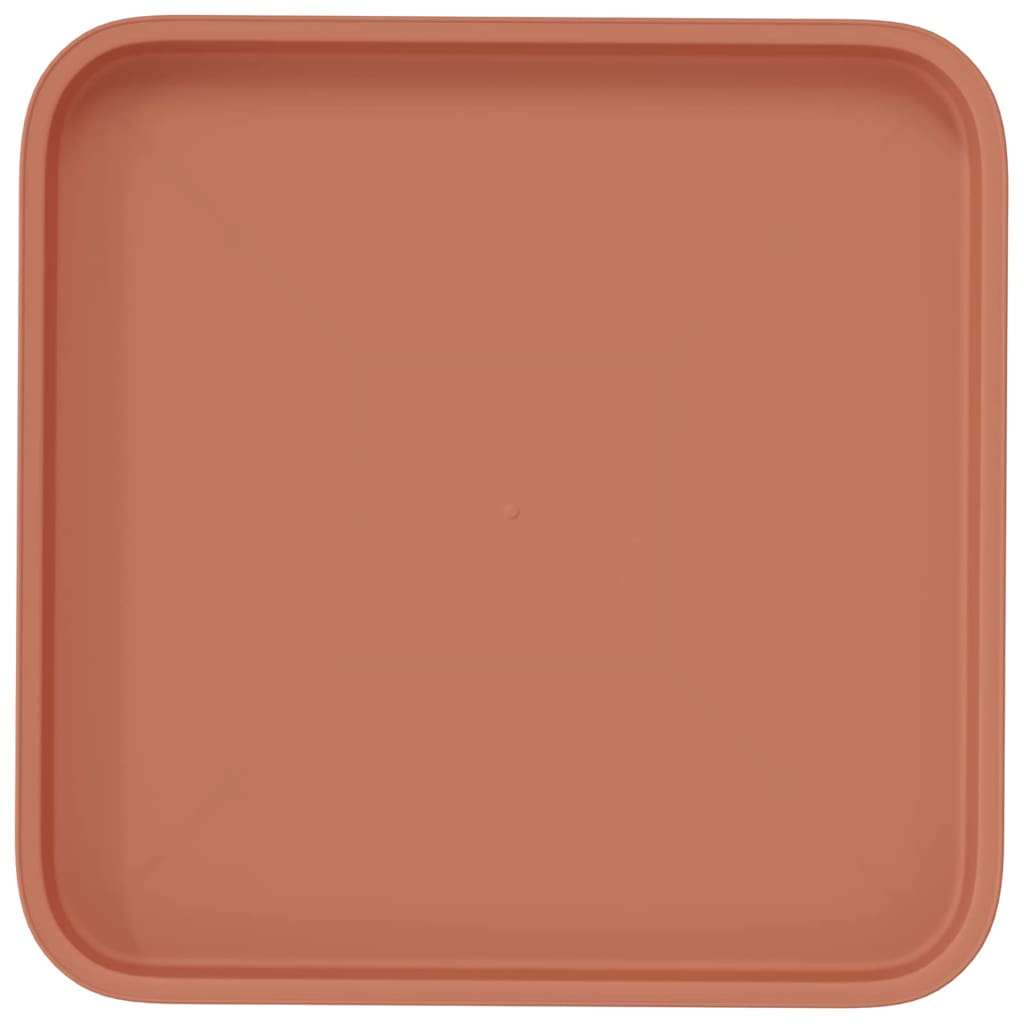 Vierkante Bloemenschotel 24 pcs Baksteenrood 32 x 32 x 2,5 cm is nu te koop bij PeponiXL, paradijselijk wonen!