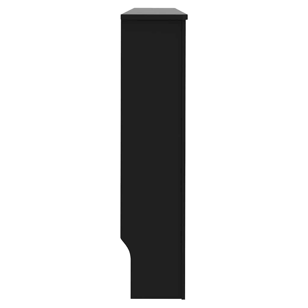 Radiatorafdekking 2 pcs Zwart 152 x 19 x 81,5 cm Bewerkt hout is nu te koop bij PeponiXL, paradijselijk wonen!