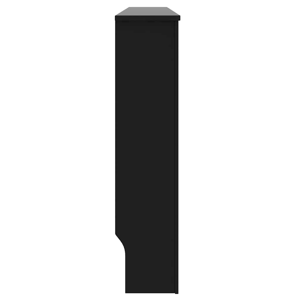 Radiatorafdekking 2 pcs Zwart 172 x 19 x 81,5 cm Bewerkt hout is nu te koop bij PeponiXL, paradijselijk wonen!