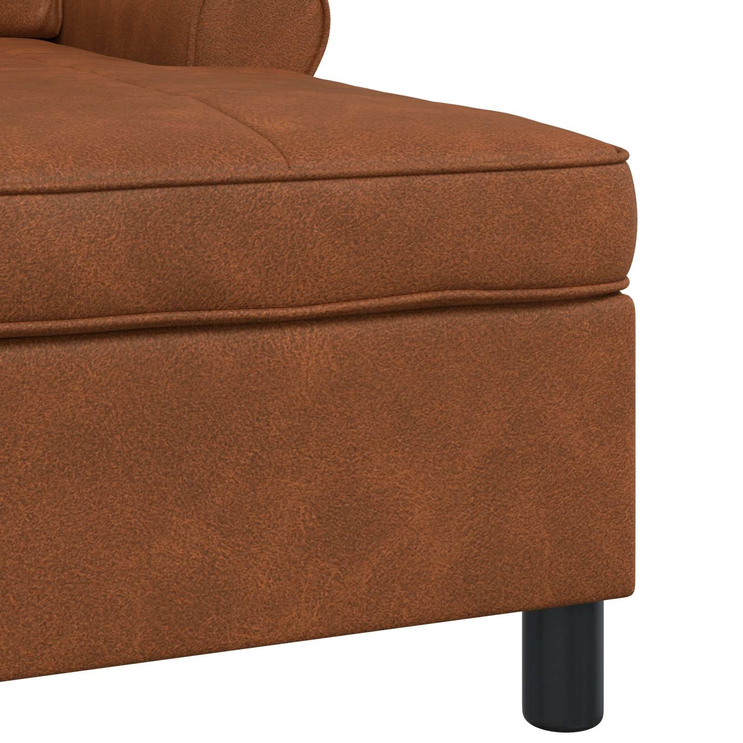 Chaise Lounge met kussen Bruin 91 x 157 x 91 cm Antiek PU is nu te koop bij PeponiXL, paradijselijk wonen!