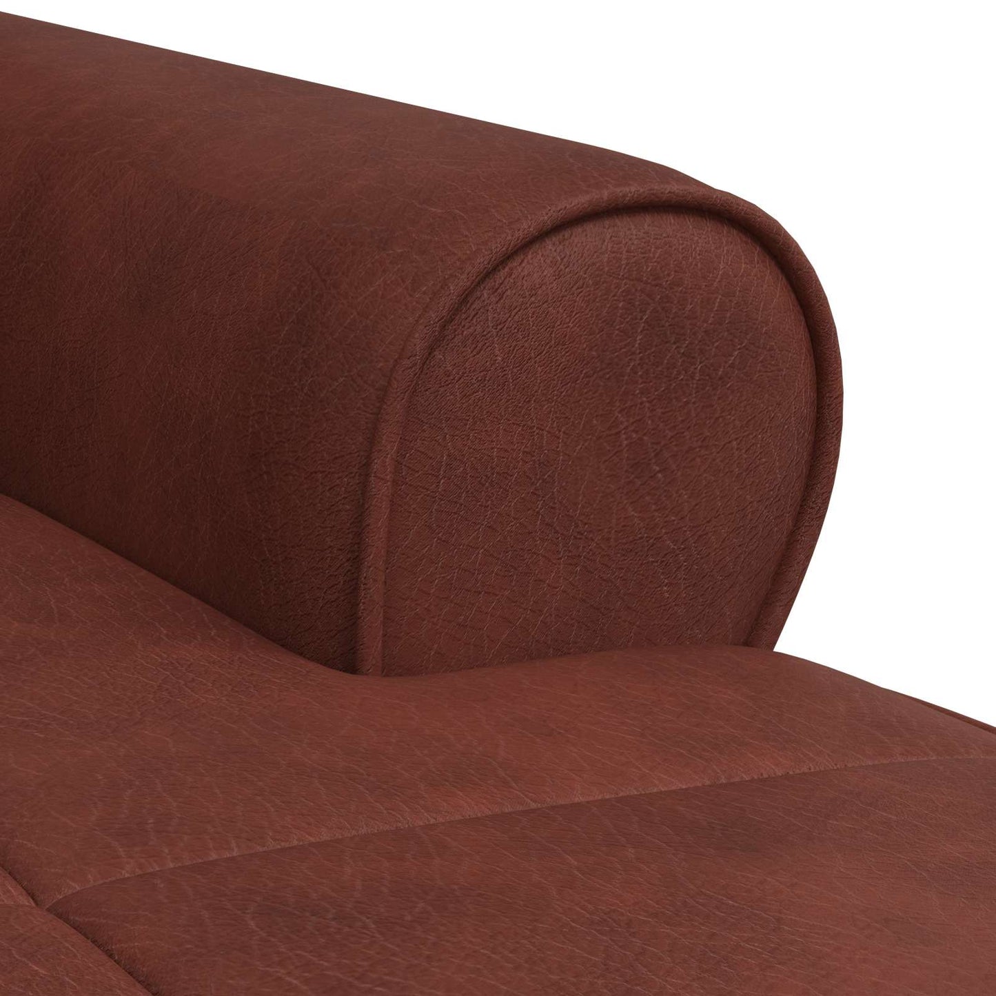 Chaise Lounge Glanzend Bruin 91 x 157 x 91 cm Nep Leer is nu te koop bij PeponiXL, paradijselijk wonen!
