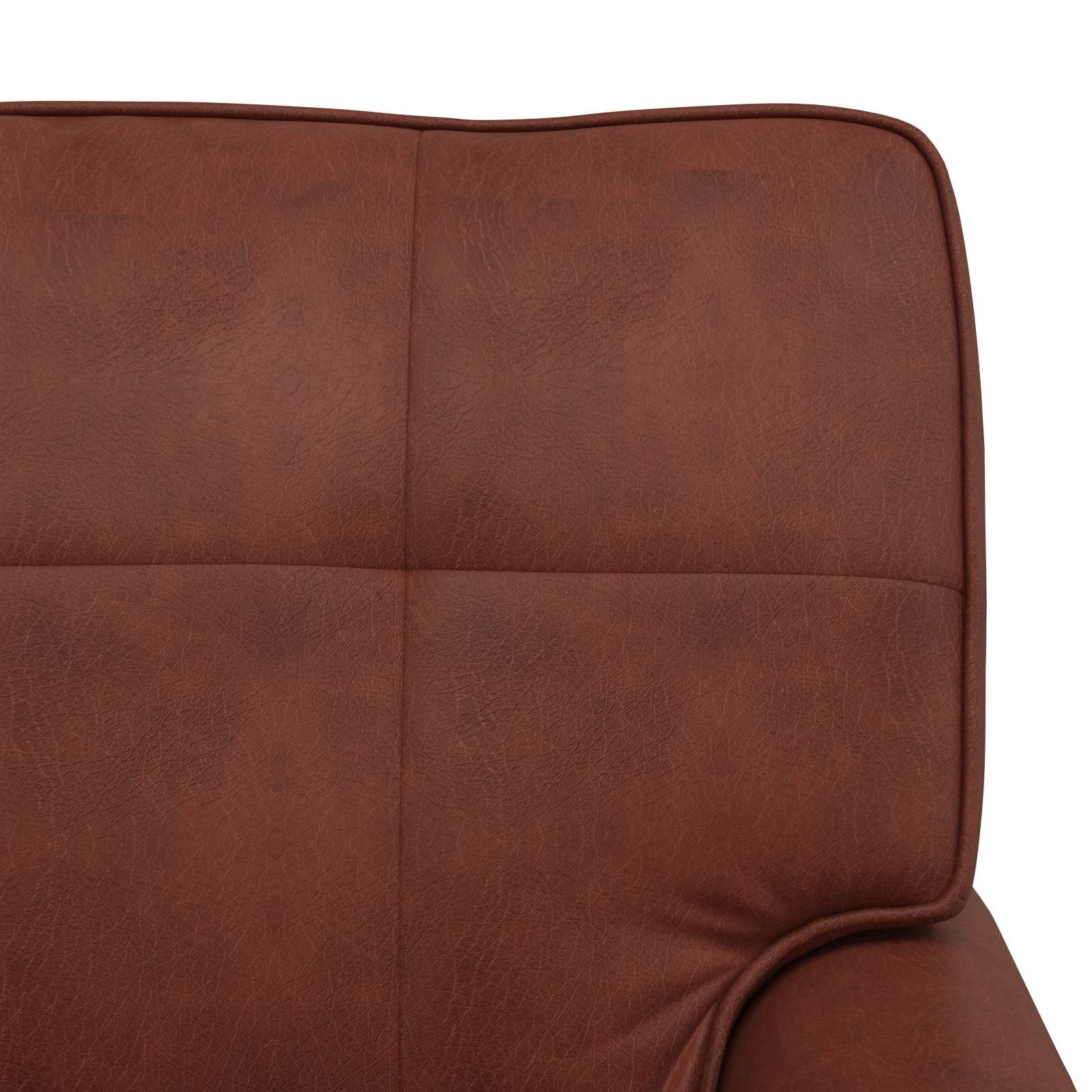 Chaise Lounge Glanzend Bruin 91 x 157 x 91 cm Nep Leer is nu te koop bij PeponiXL, paradijselijk wonen!
