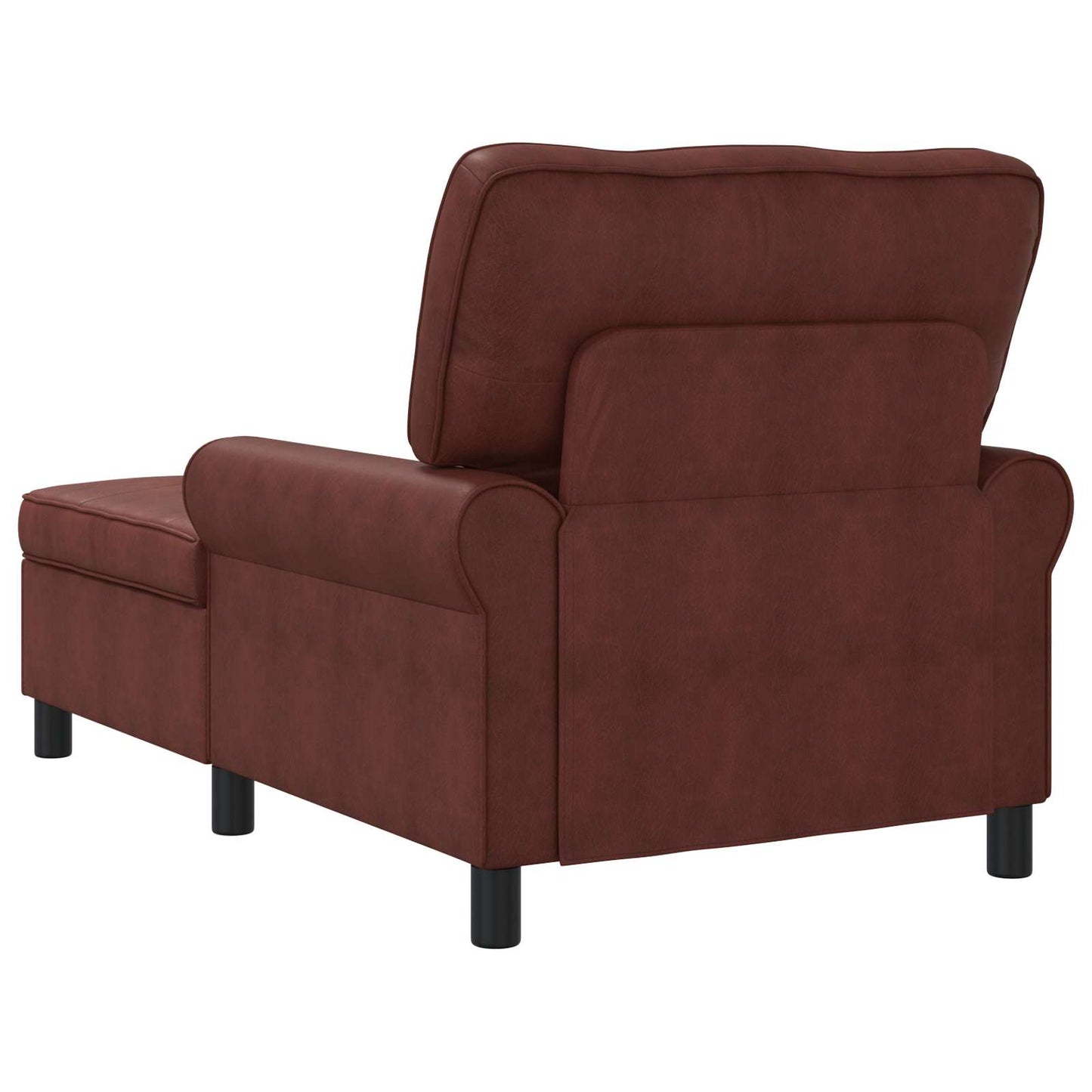 Chaise Lounge Glanzend Bruin 91 x 157 x 91 cm Nep Leer is nu te koop bij PeponiXL, paradijselijk wonen!