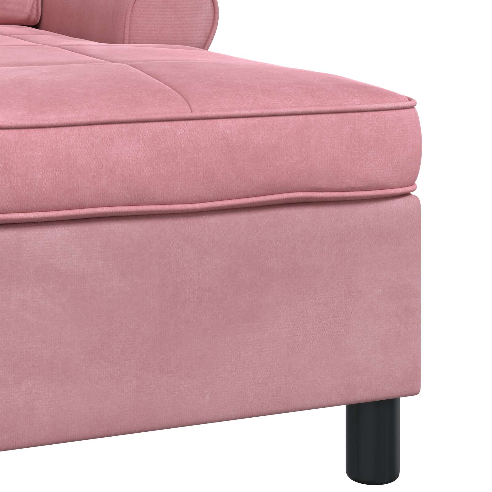 Chaise Lounge met kussen Roze 91 x 157 x 91 cm Fluweel is nu te koop bij PeponiXL, paradijselijk wonen!