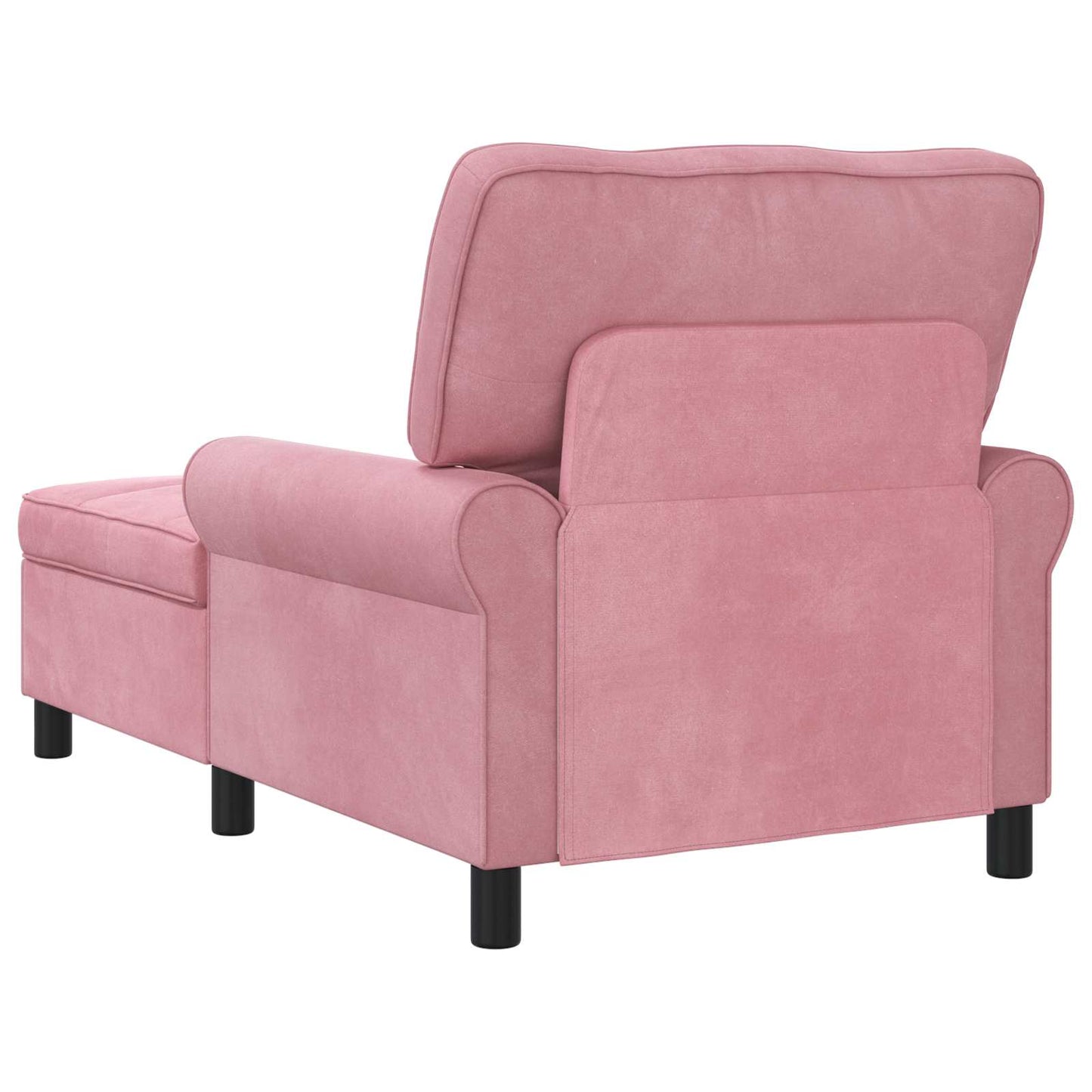 Chaise Lounge met kussen Roze 91 x 157 x 91 cm Fluweel is nu te koop bij PeponiXL, paradijselijk wonen!