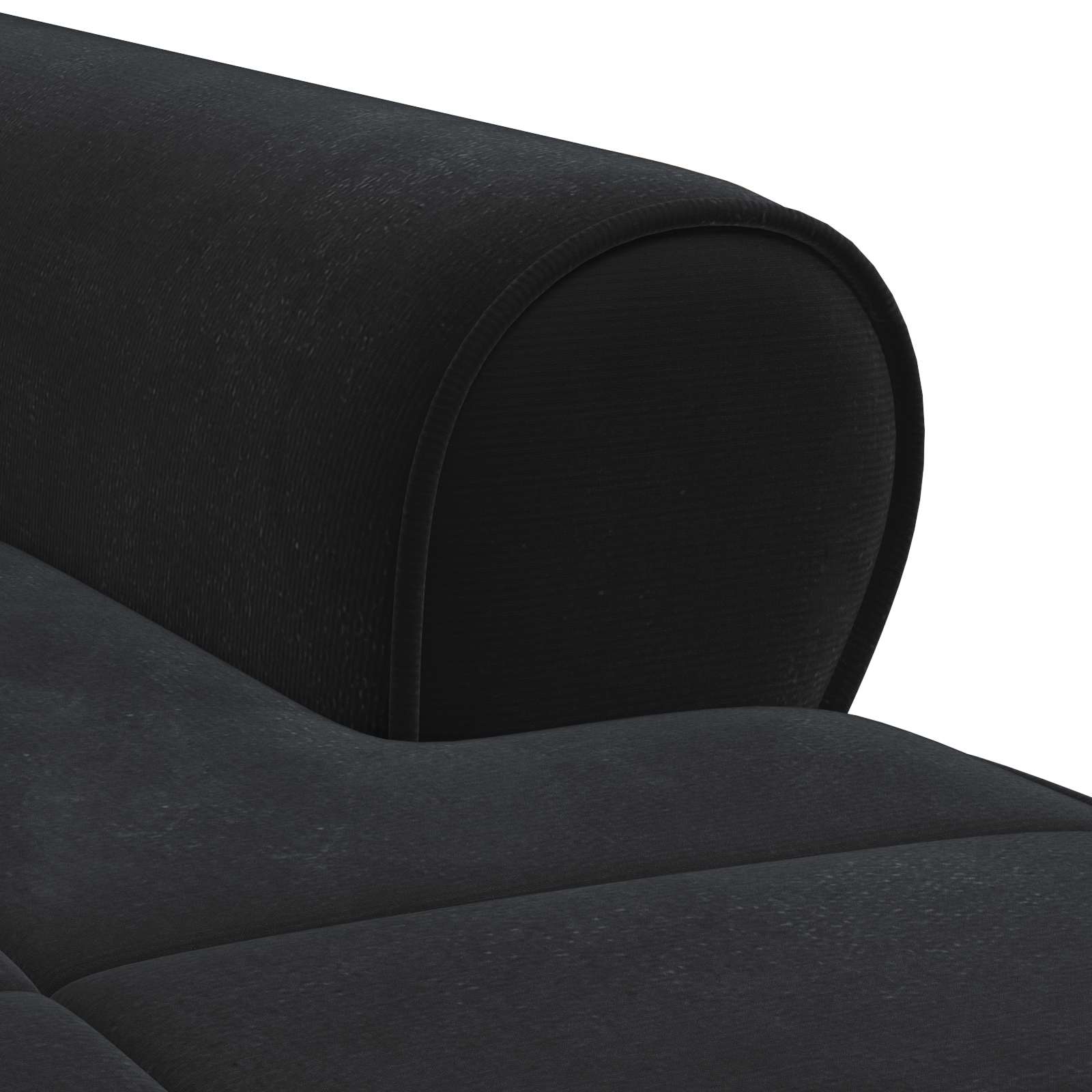 Chaise Lounge met kussen Zwart 91 x 157 x 91 cm Fluweel is nu te koop bij PeponiXL, paradijselijk wonen!