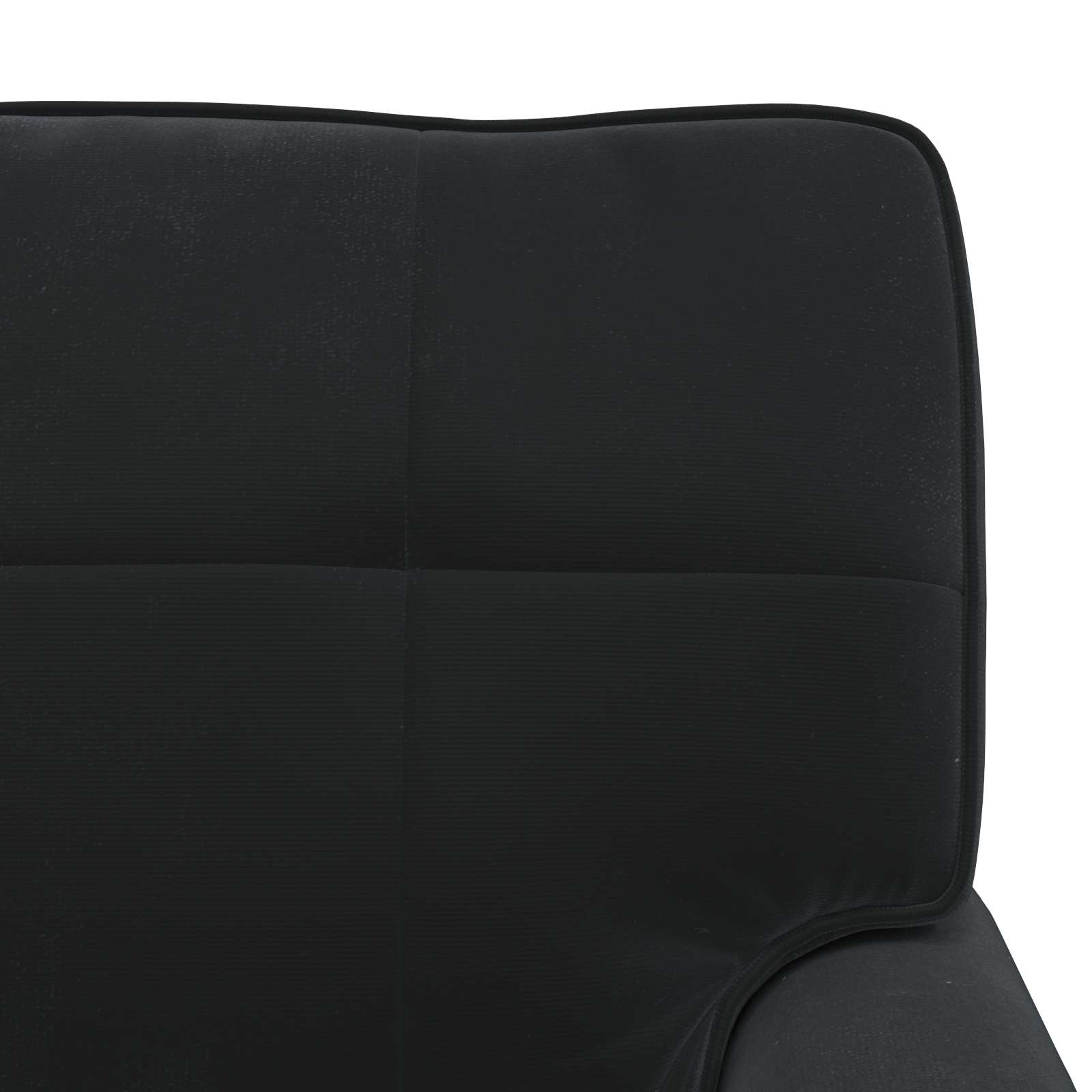 Chaise Lounge met kussen Zwart 91 x 157 x 91 cm Fluweel is nu te koop bij PeponiXL, paradijselijk wonen!