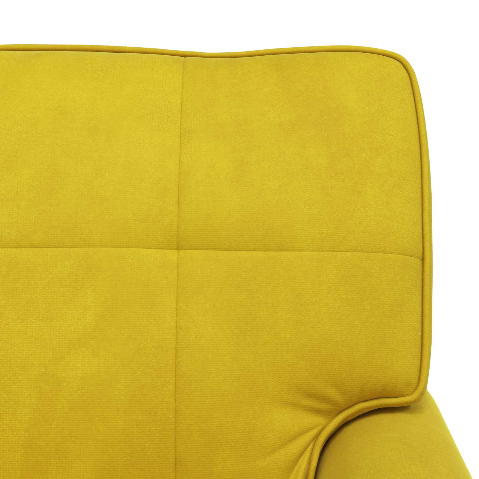 Chaise Lounge met kussen Geel 91 x 157 x 91 cm Fluweel is nu te koop bij PeponiXL, paradijselijk wonen!