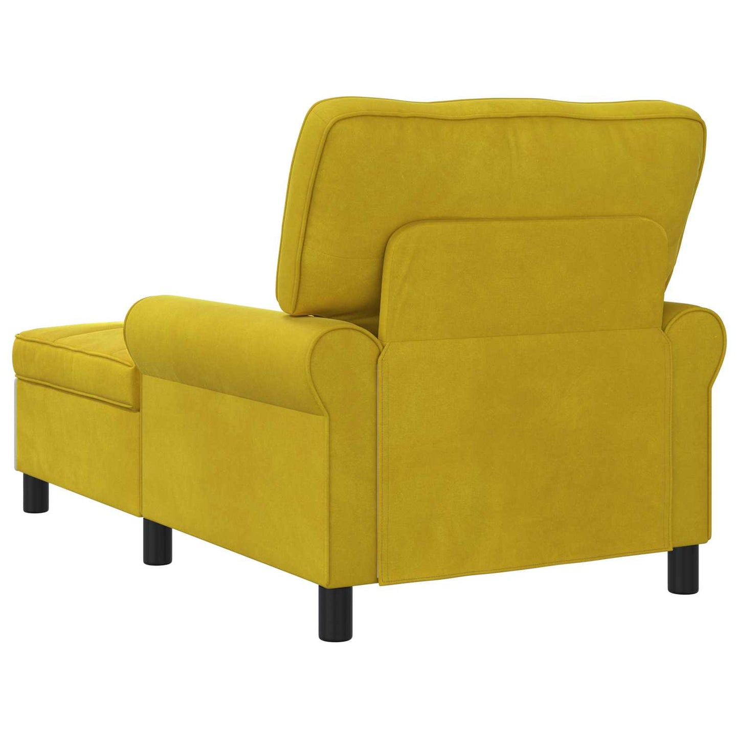 Chaise Lounge met kussen Geel 91 x 157 x 91 cm Fluweel is nu te koop bij PeponiXL, paradijselijk wonen!