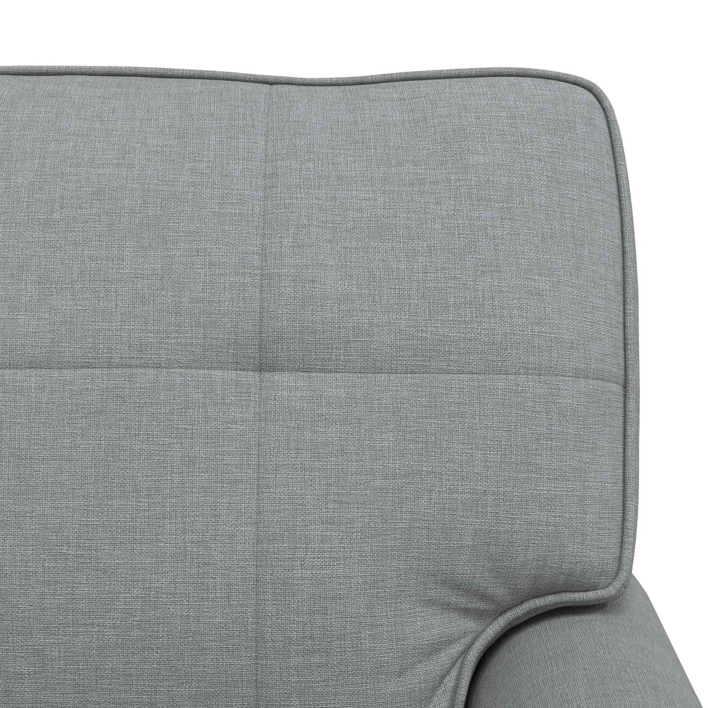 Chaise Lounge met kussen Lichtgrijs 91 x 157 x 91 cm Stof is nu te koop bij PeponiXL, paradijselijk wonen!