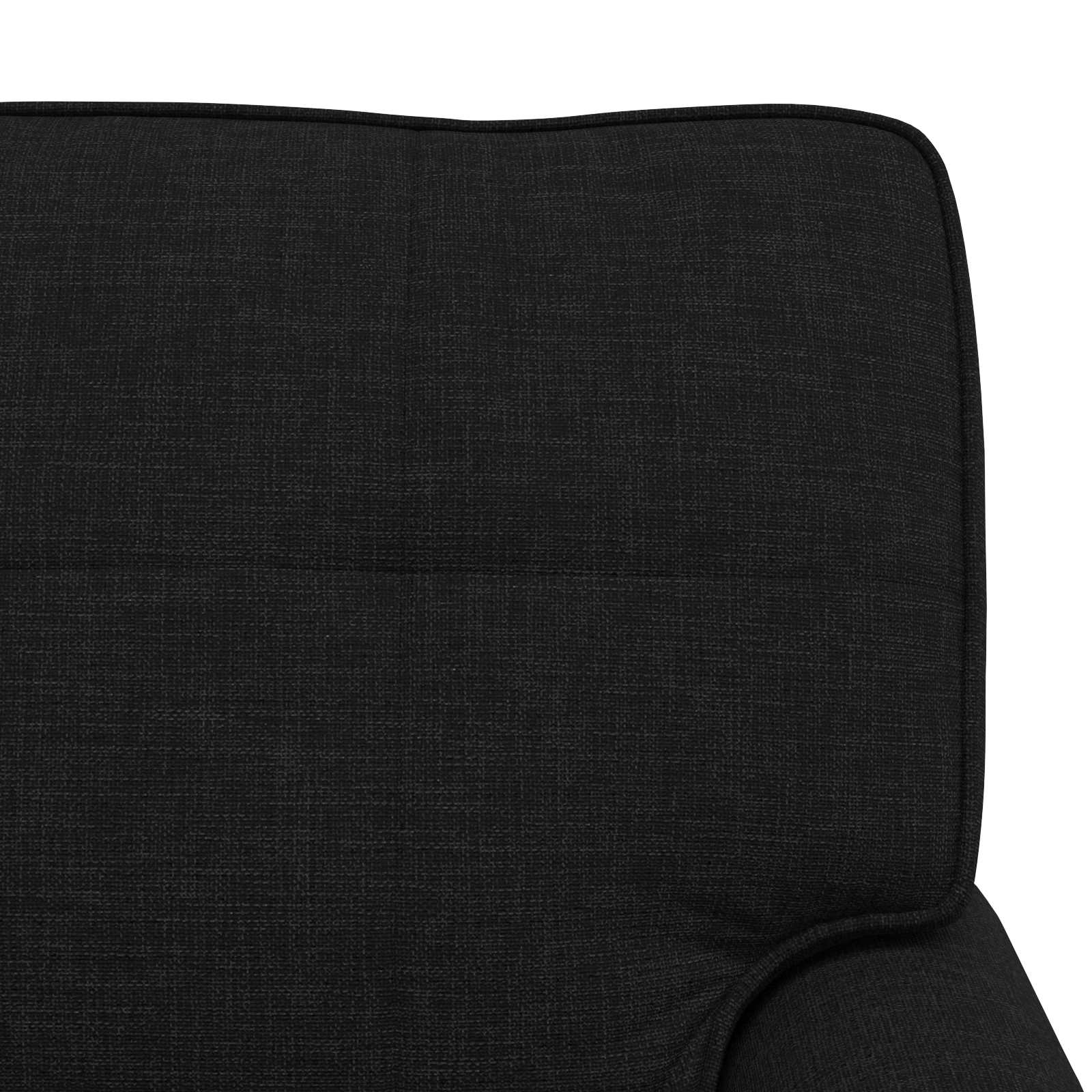Chaise Lounge met kussen Zwart 91 x 157 x 91 cm Stof is nu te koop bij PeponiXL, paradijselijk wonen!