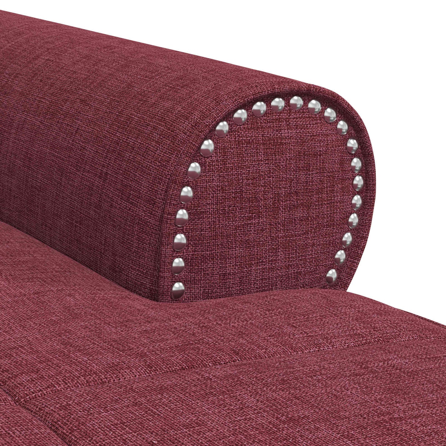 Chaise Lounge met kussen Wijnrood 91 x 157 x 91 cm Stof is nu te koop bij PeponiXL, paradijselijk wonen!