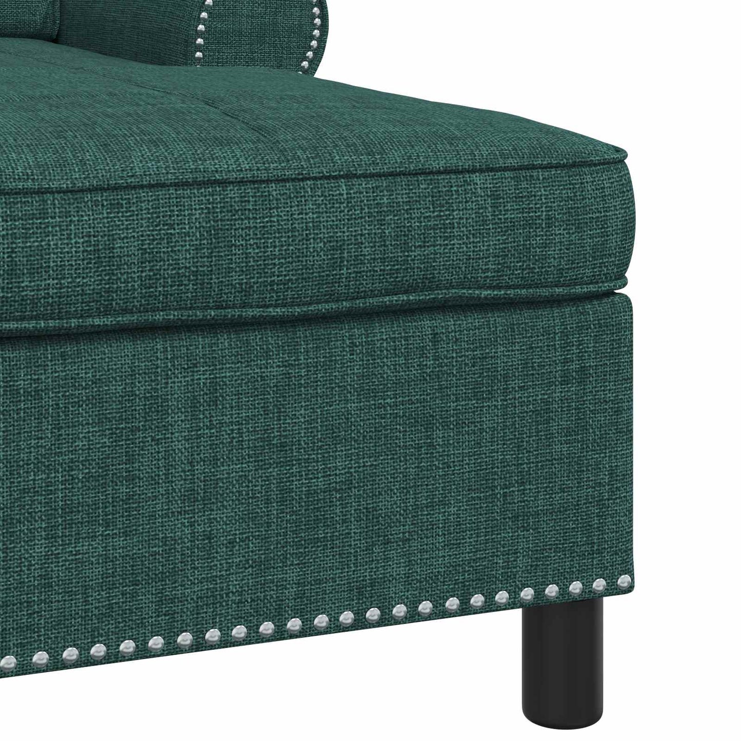 Chaise Lounge met kussen Donkergroen 91 x 157 x 91 cm Stof is nu te koop bij PeponiXL, paradijselijk wonen!