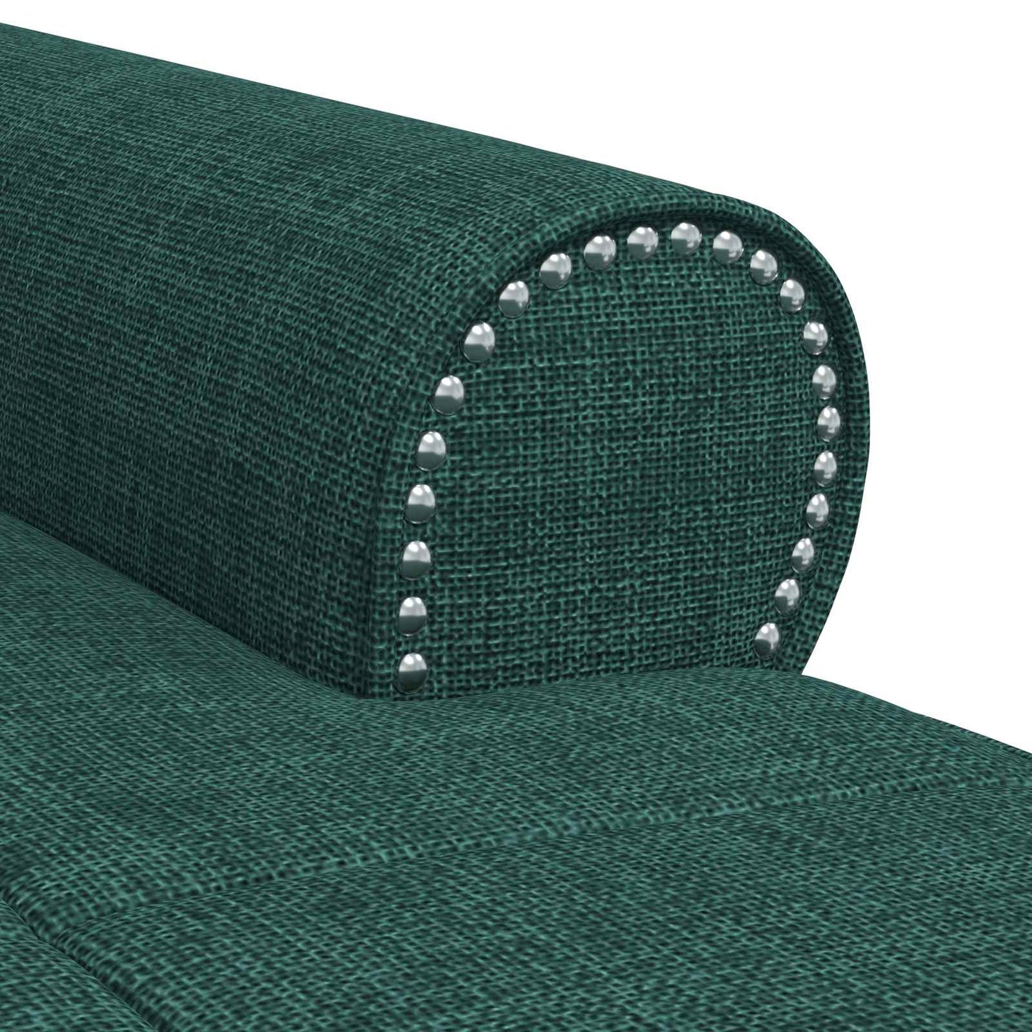 Chaise Lounge met kussen Donkergroen 91 x 157 x 91 cm Stof is nu te koop bij PeponiXL, paradijselijk wonen!