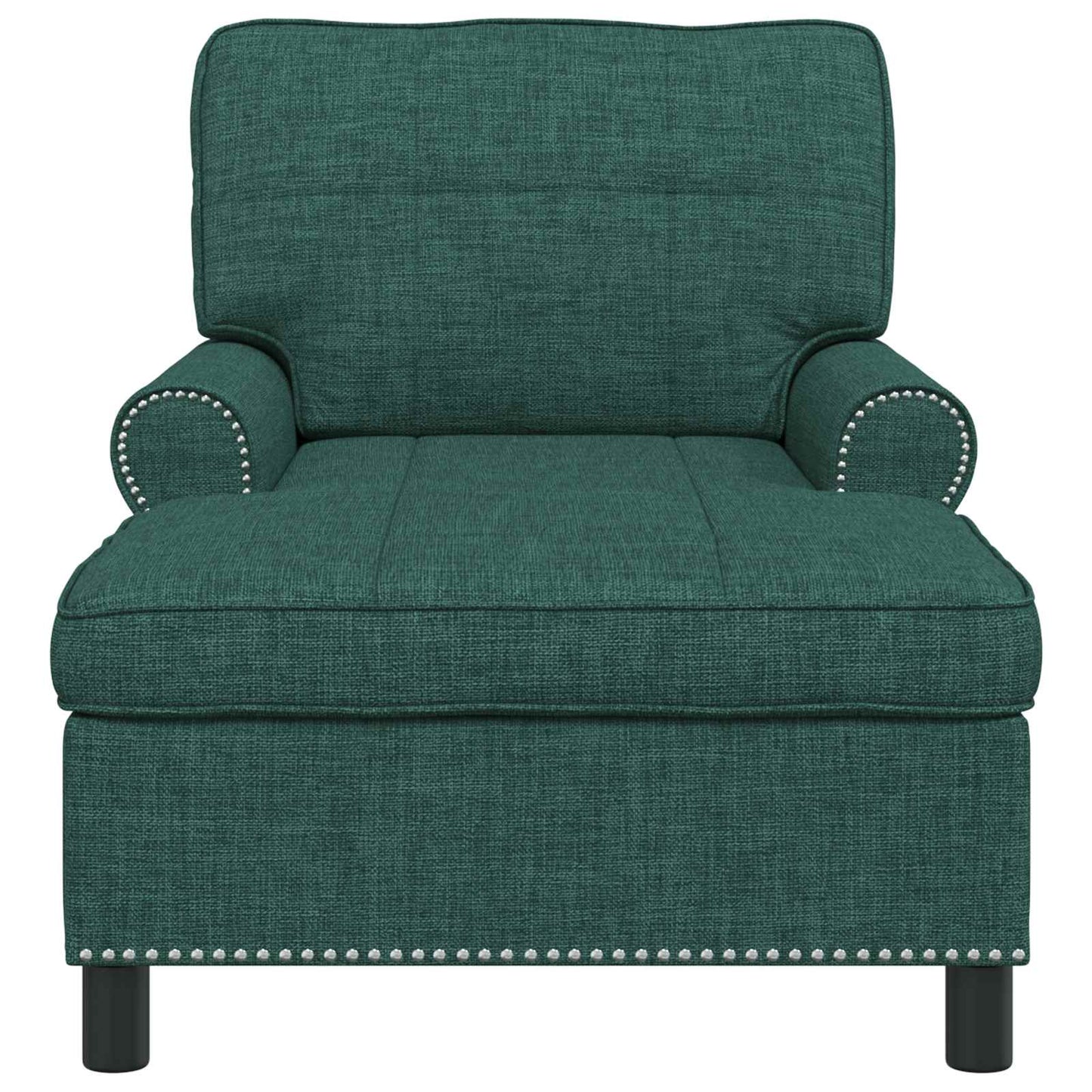 Chaise Lounge met kussen Donkergroen 91 x 157 x 91 cm Stof is nu te koop bij PeponiXL, paradijselijk wonen!