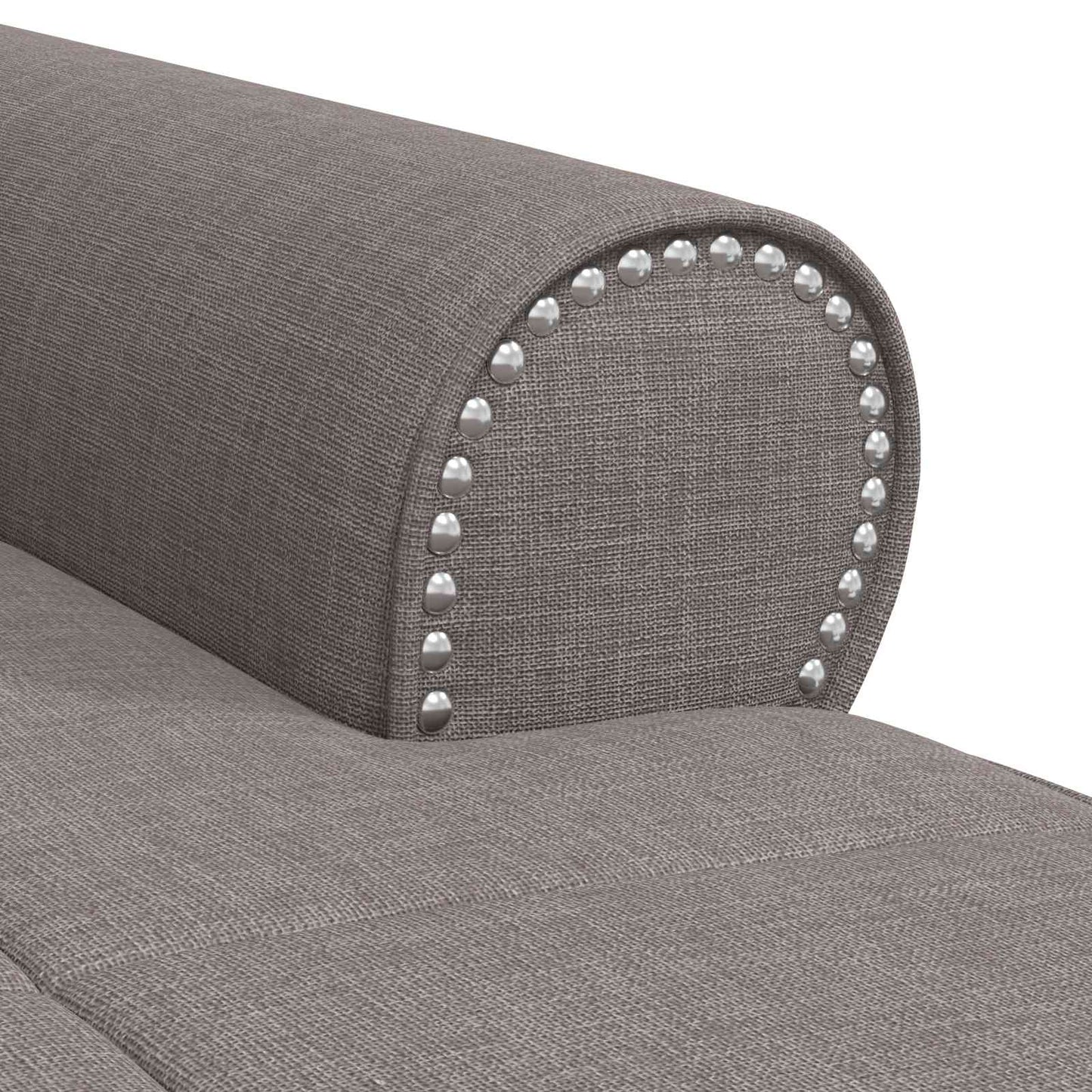 Chaise Lounge met kussen Taupe 91 x 157 x 91 cm Stof is nu te koop bij PeponiXL, paradijselijk wonen!