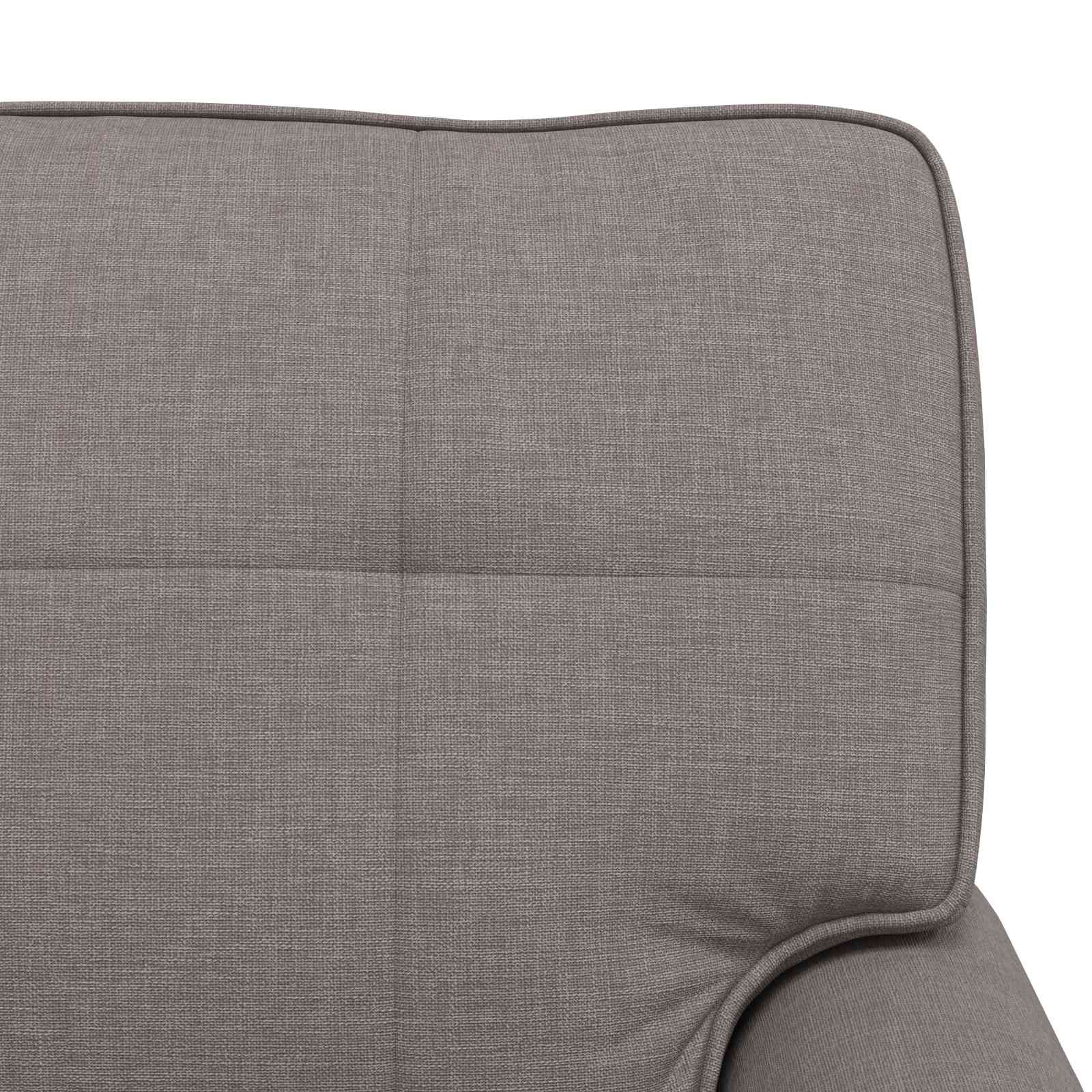 Chaise Lounge met kussen Taupe 91 x 157 x 91 cm Stof is nu te koop bij PeponiXL, paradijselijk wonen!