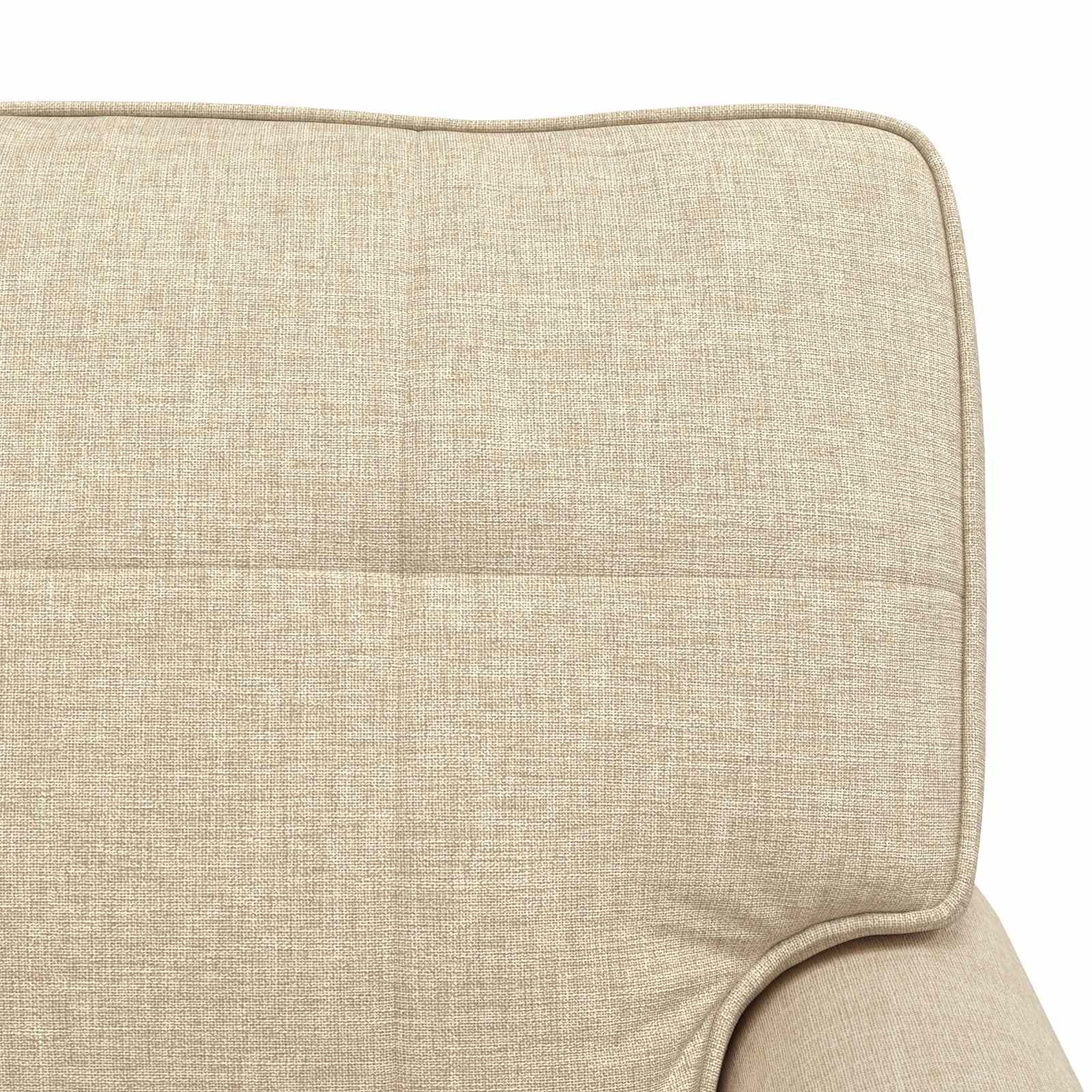 Chaise Lounge met kussen Crème 91 x 157 x 91 cm Stof is nu te koop bij PeponiXL, paradijselijk wonen!