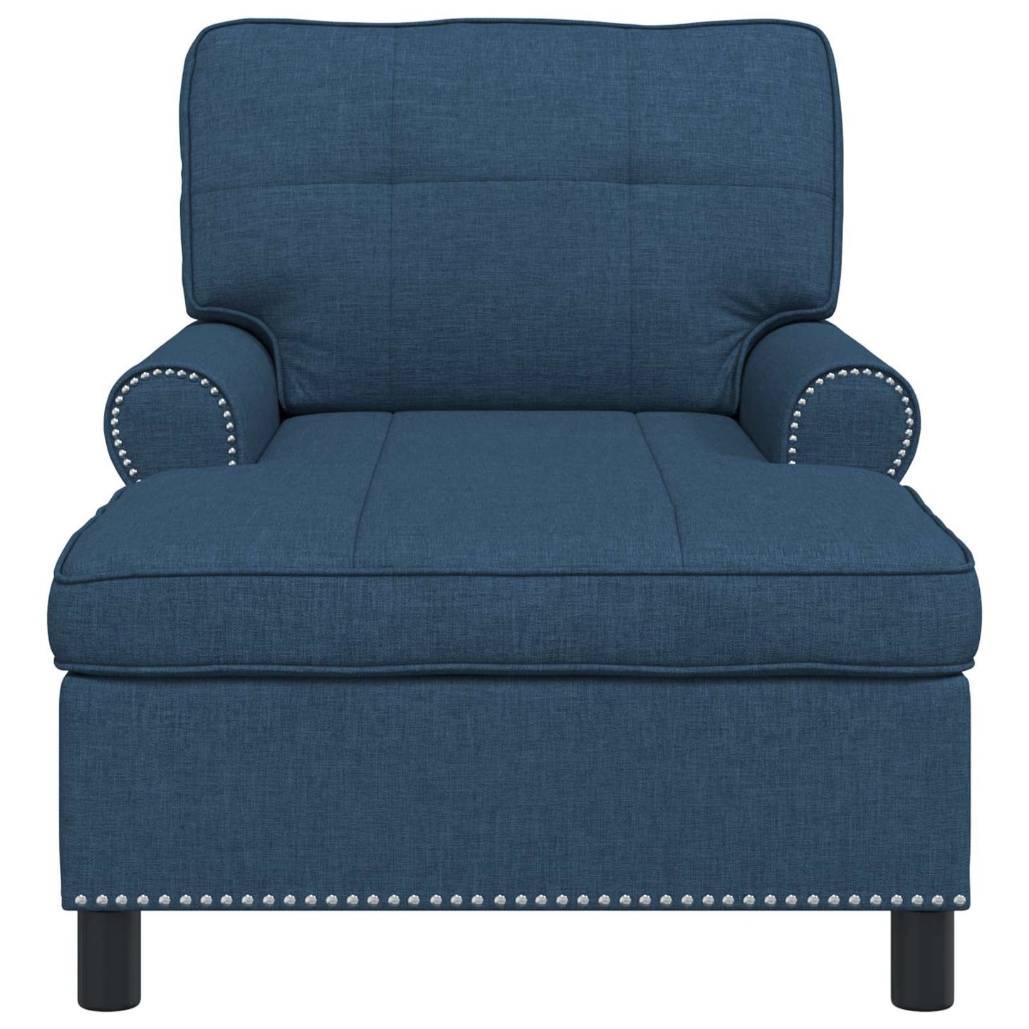 Chaise Lounge met kussen Blauw 91 x 157 x 91 cm Stof is nu te koop bij PeponiXL, paradijselijk wonen!