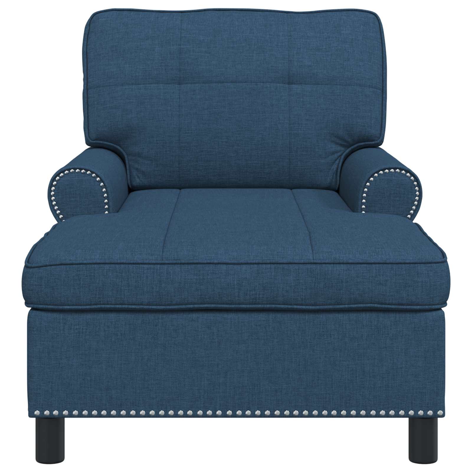 Chaise Lounge met kussen Blauw 91 x 157 x 91 cm Stof is nu te koop bij PeponiXL, paradijselijk wonen!