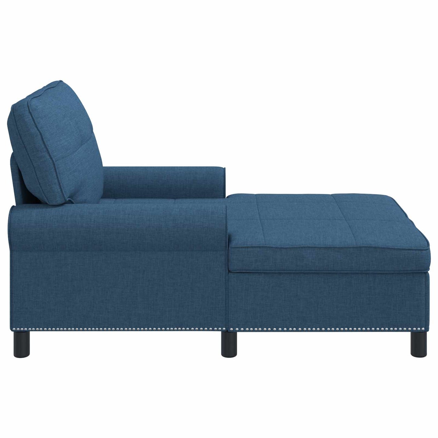 Chaise Lounge met kussen Blauw 91 x 157 x 91 cm Stof is nu te koop bij PeponiXL, paradijselijk wonen!