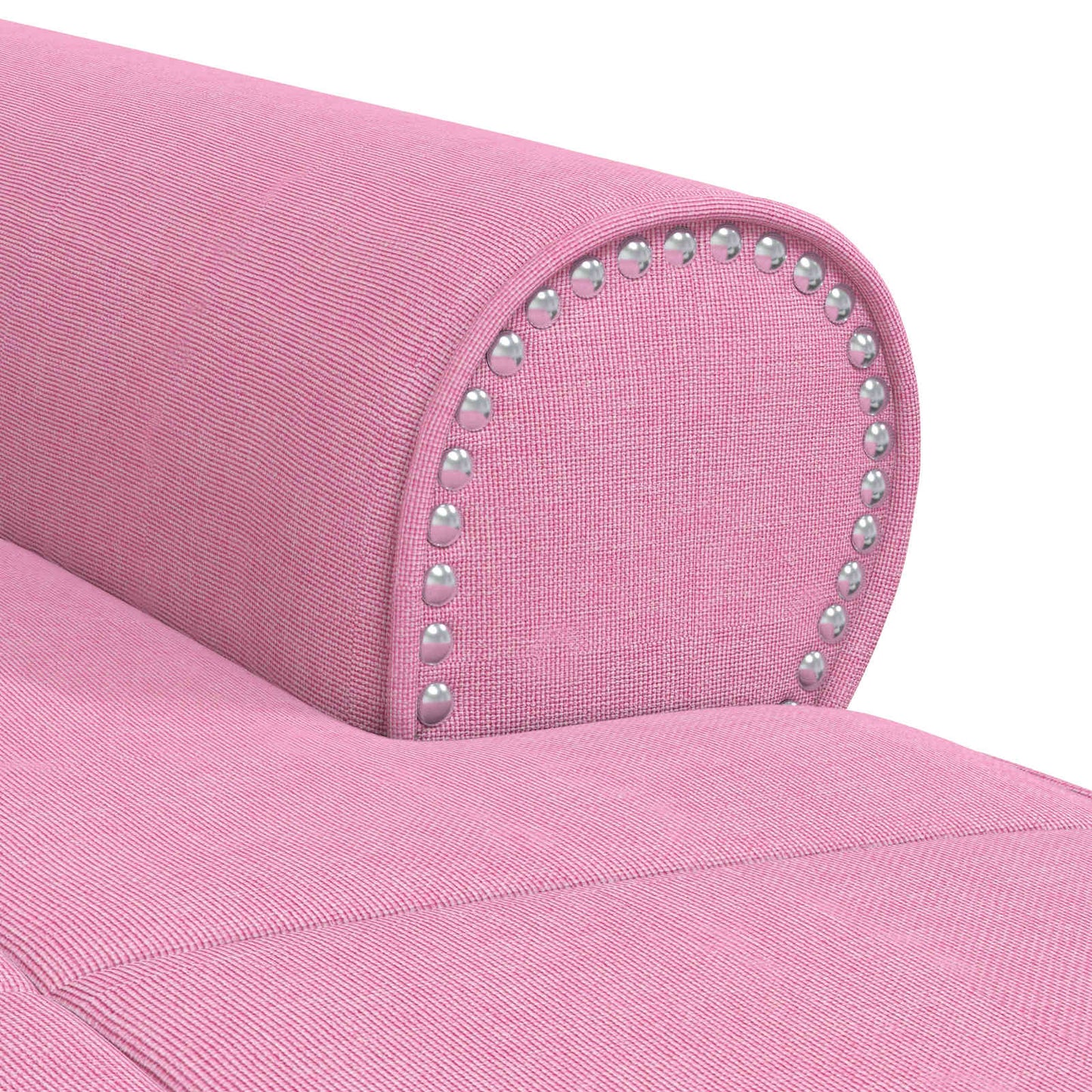 Chaise Lounge met kussen Roze 91 x 157 x 91 cm Stof is nu te koop bij PeponiXL, paradijselijk wonen!