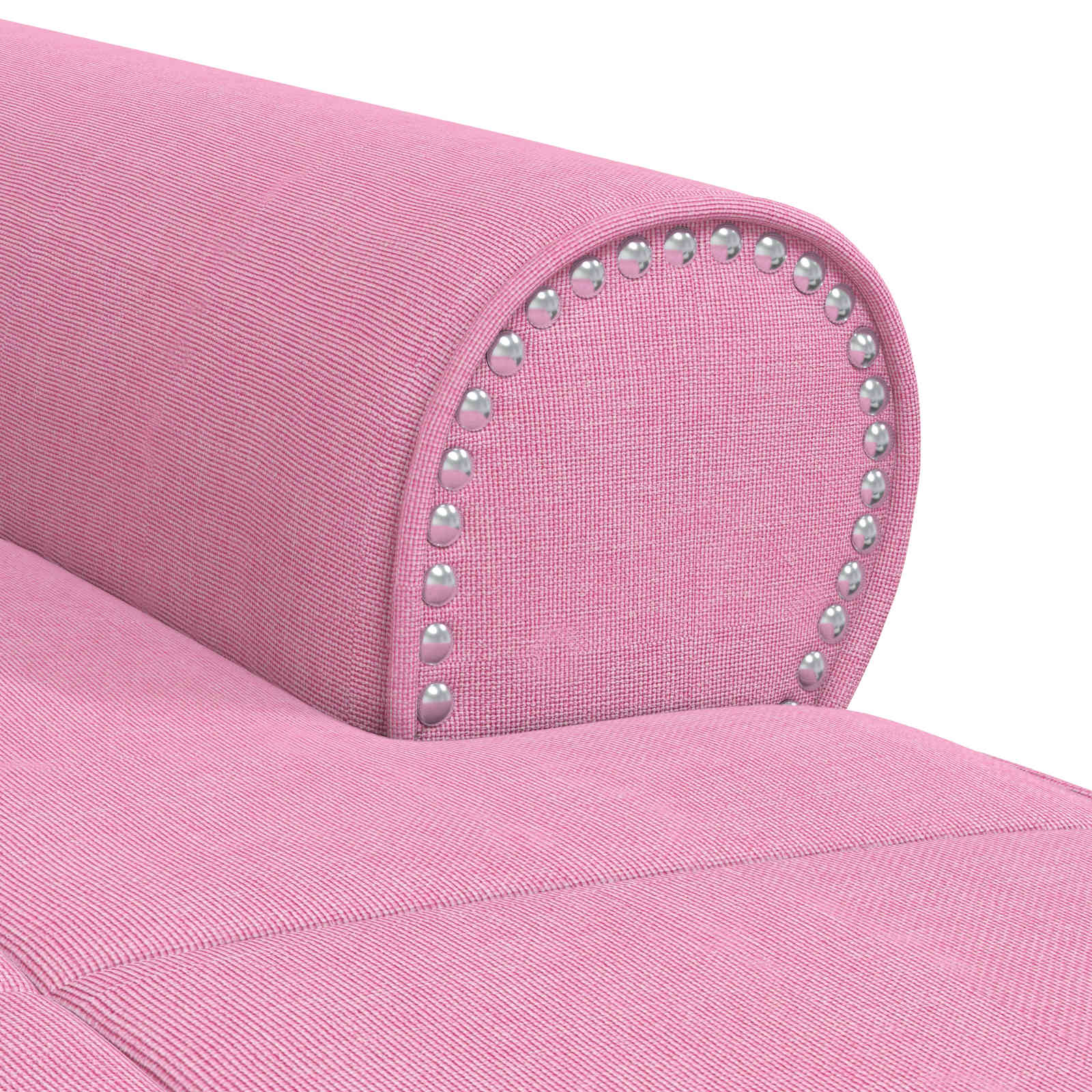Chaise Lounge met kussen Roze 91 x 157 x 91 cm Stof is nu te koop bij PeponiXL, paradijselijk wonen!