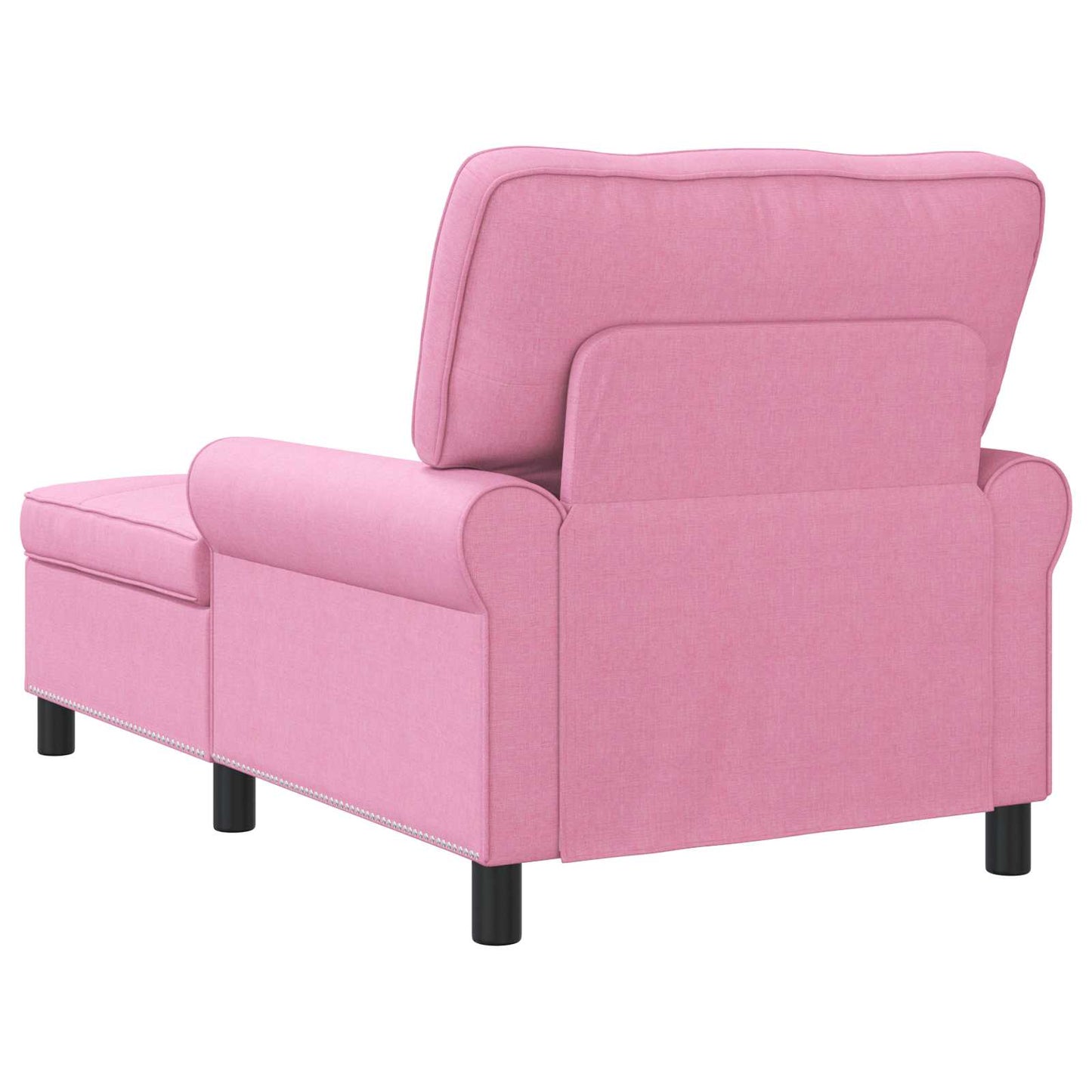 Chaise Lounge met kussen Roze 91 x 157 x 91 cm Stof is nu te koop bij PeponiXL, paradijselijk wonen!