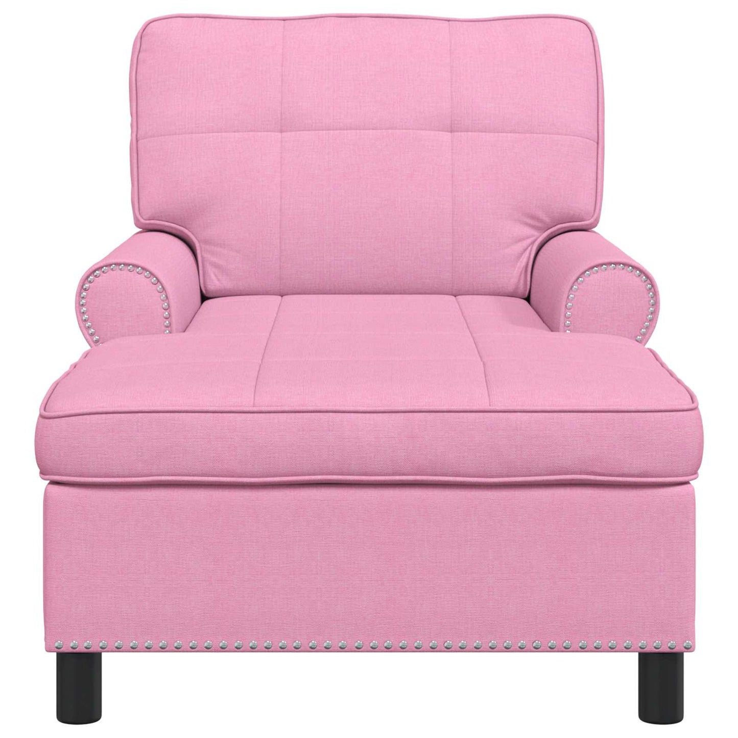 Chaise Lounge met kussen Roze 91 x 157 x 91 cm Stof is nu te koop bij PeponiXL, paradijselijk wonen!