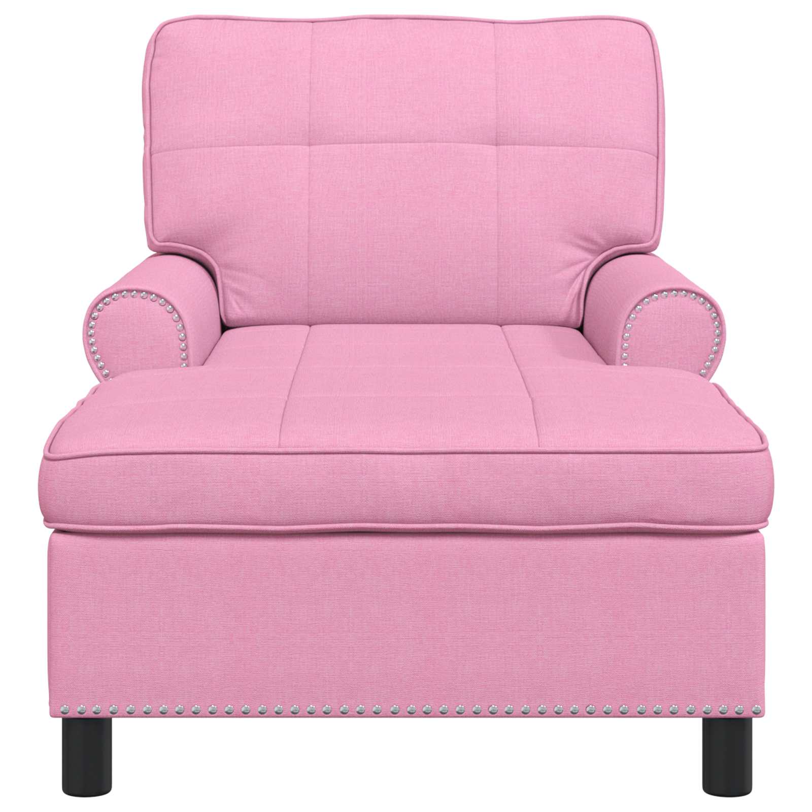 Chaise Lounge met kussen Roze 91 x 157 x 91 cm Stof is nu te koop bij PeponiXL, paradijselijk wonen!