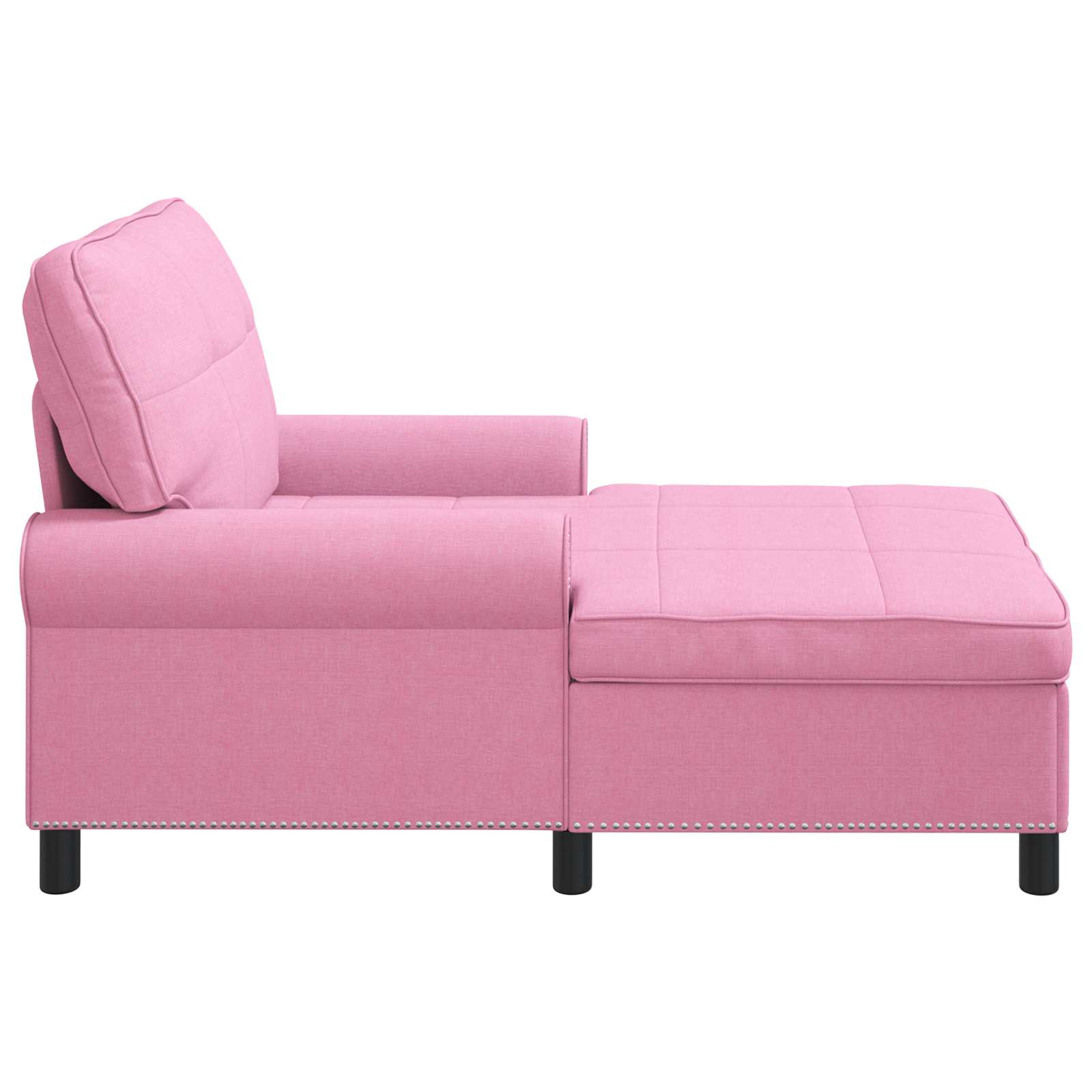 Chaise Lounge met kussen Roze 91 x 157 x 91 cm Stof is nu te koop bij PeponiXL, paradijselijk wonen!