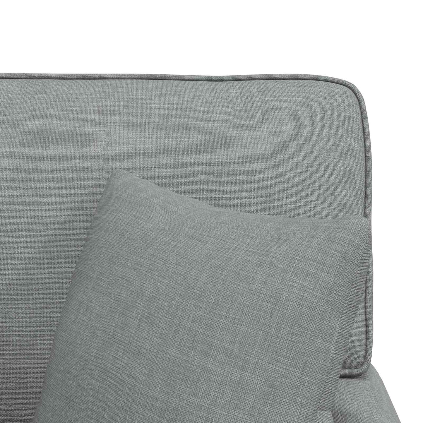 Chaise Lounge met Rok met kussen 3 pcs Lichtgrijs Stof is nu te koop bij PeponiXL, paradijselijk wonen!